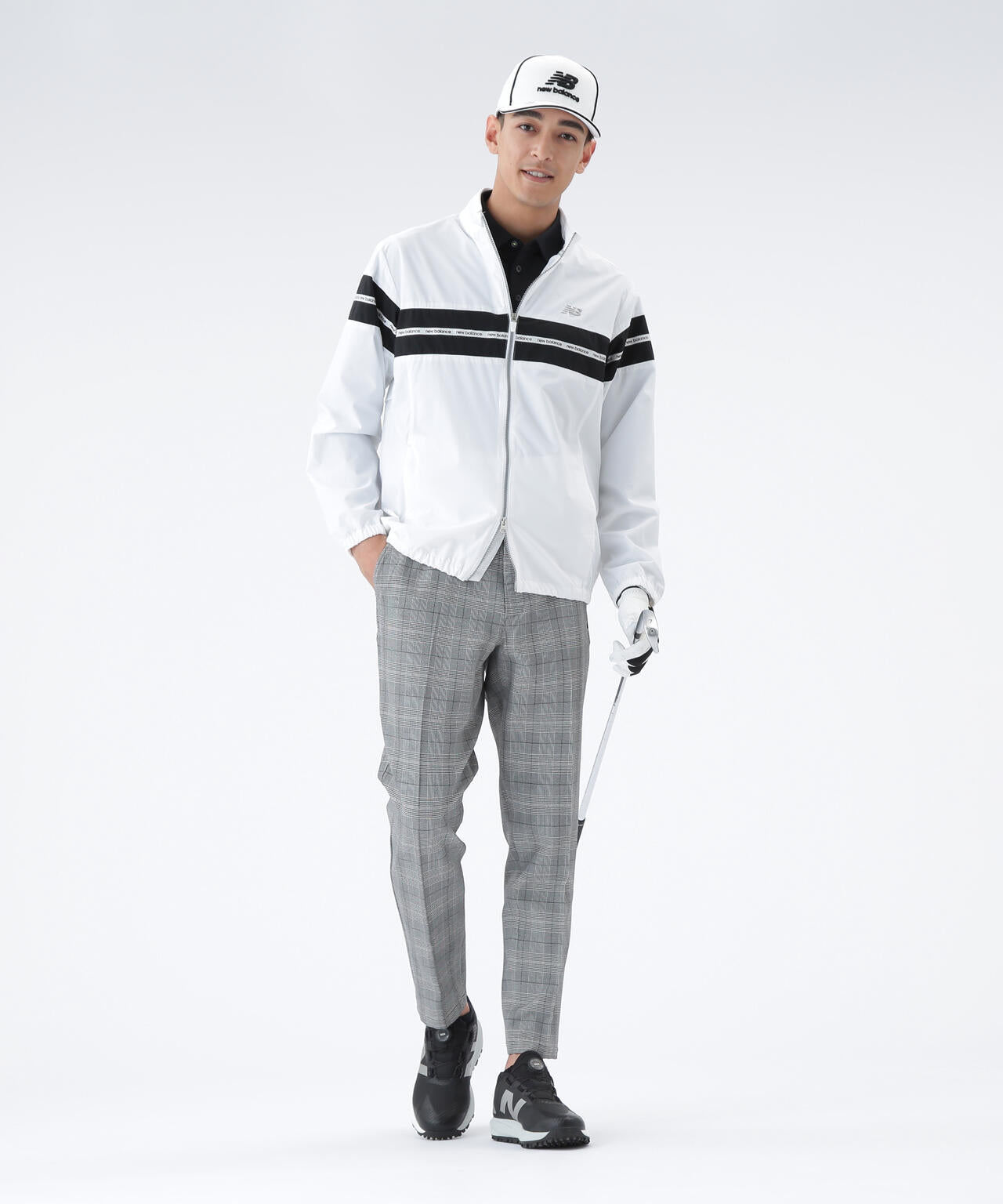 撥水 ストレッチ フルジップ ウインド ブルゾン (MENS) | new balance