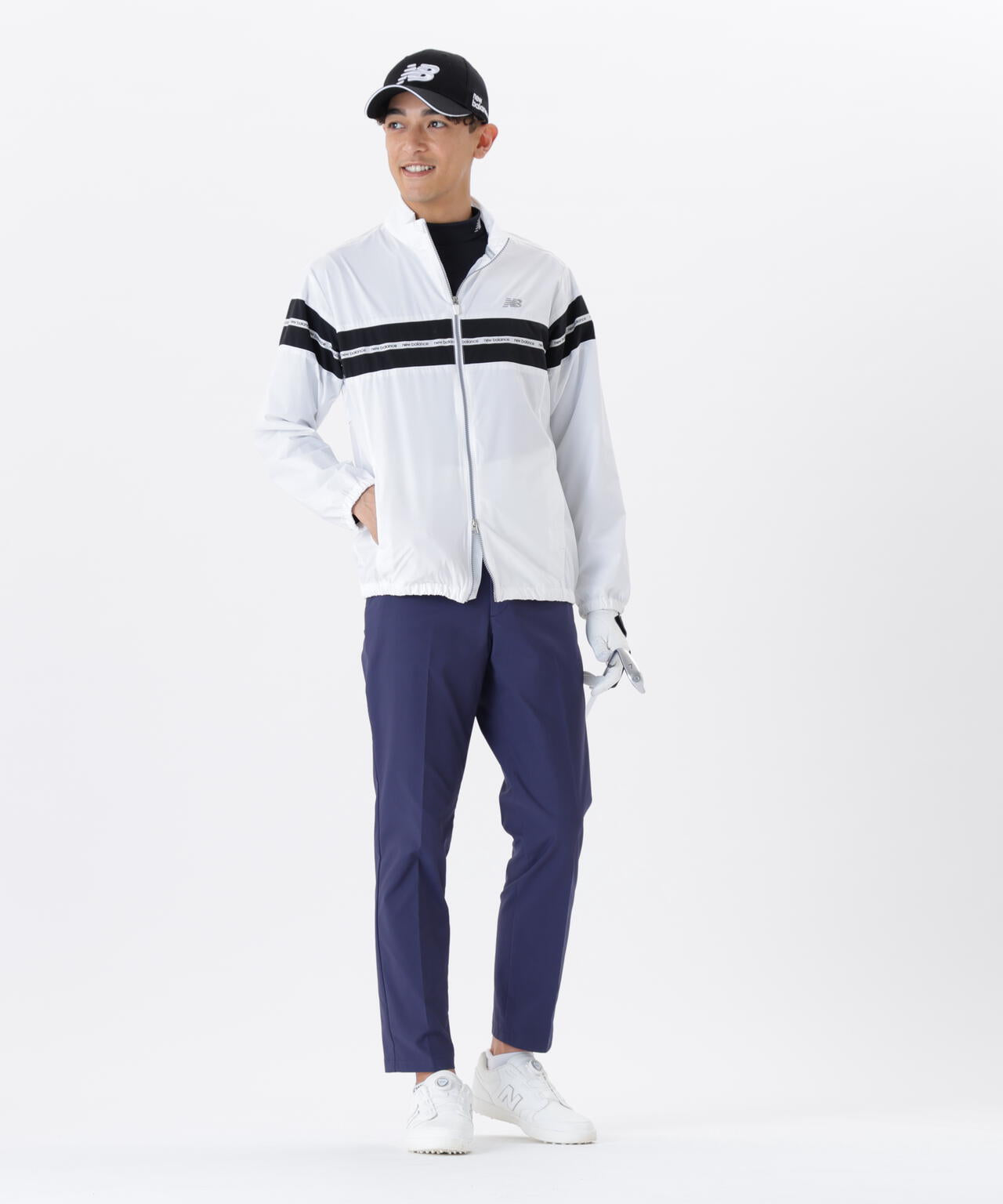 撥水 ストレッチ フルジップ ウインド ブルゾン (MENS) | new balance