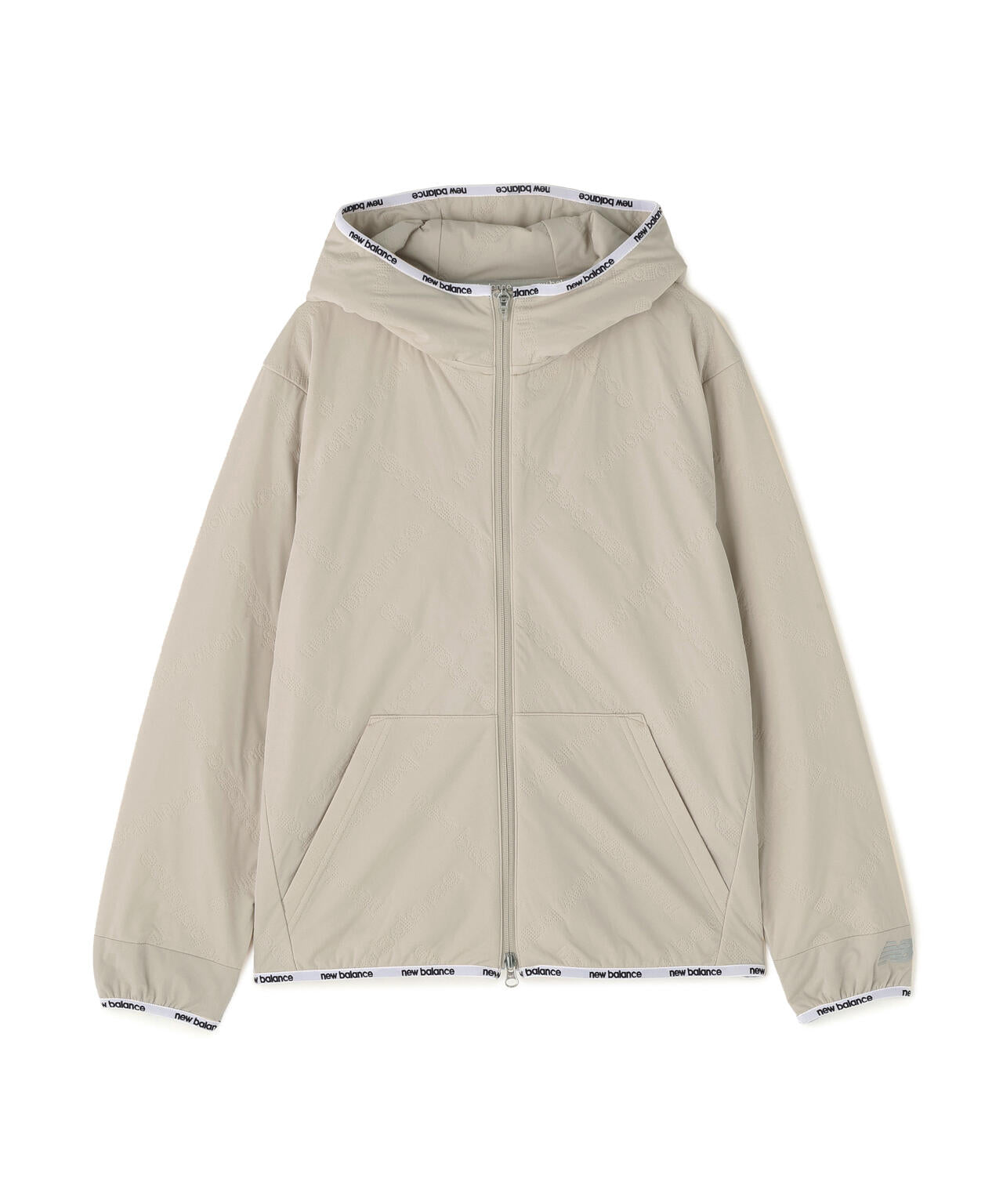 防風 撥水 保温 ロゴダイヤチェックキルト フルジップ フーディー