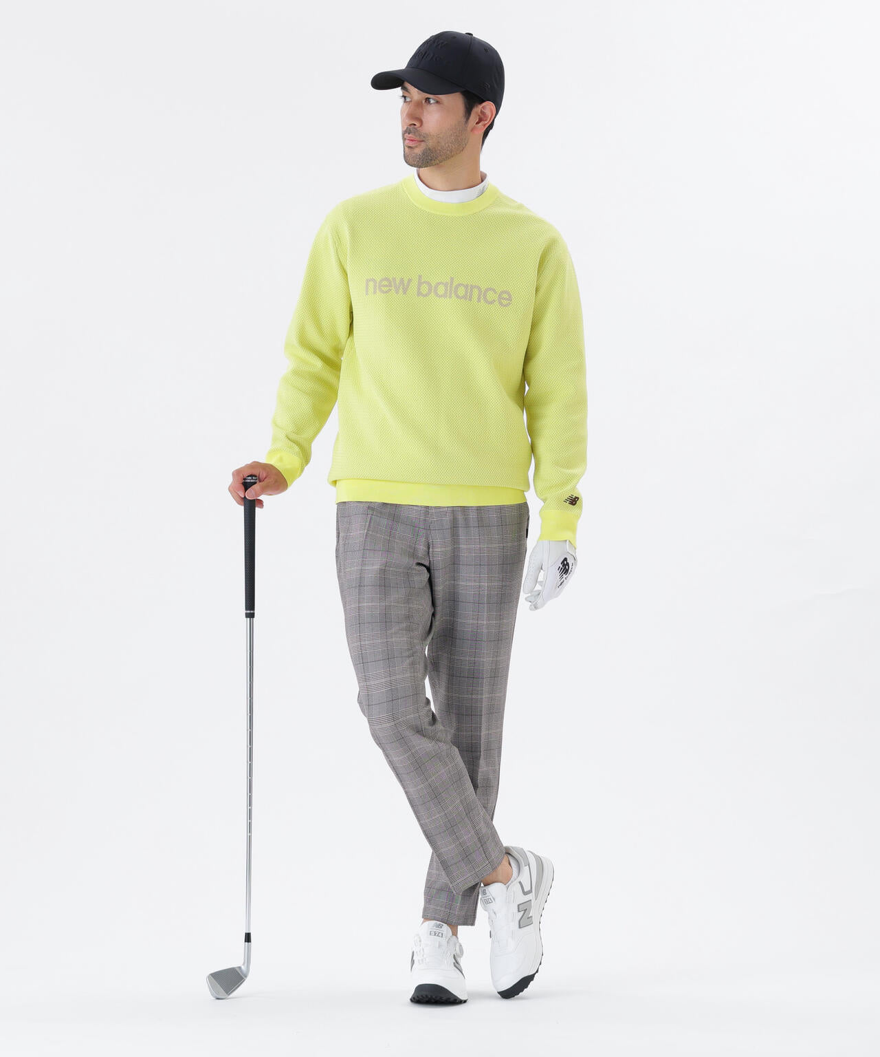 グレンチェック柄 ワイド テーパード ロングパンツ (MENS) | new