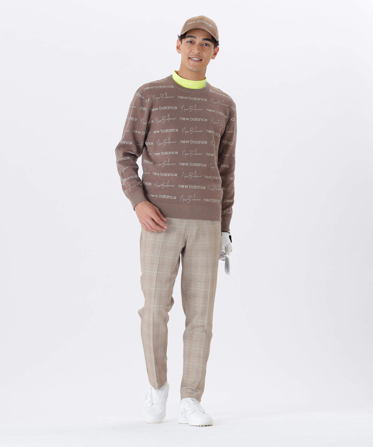 グレンチェック柄 ワイド テーパード ロングパンツ (MENS) | new