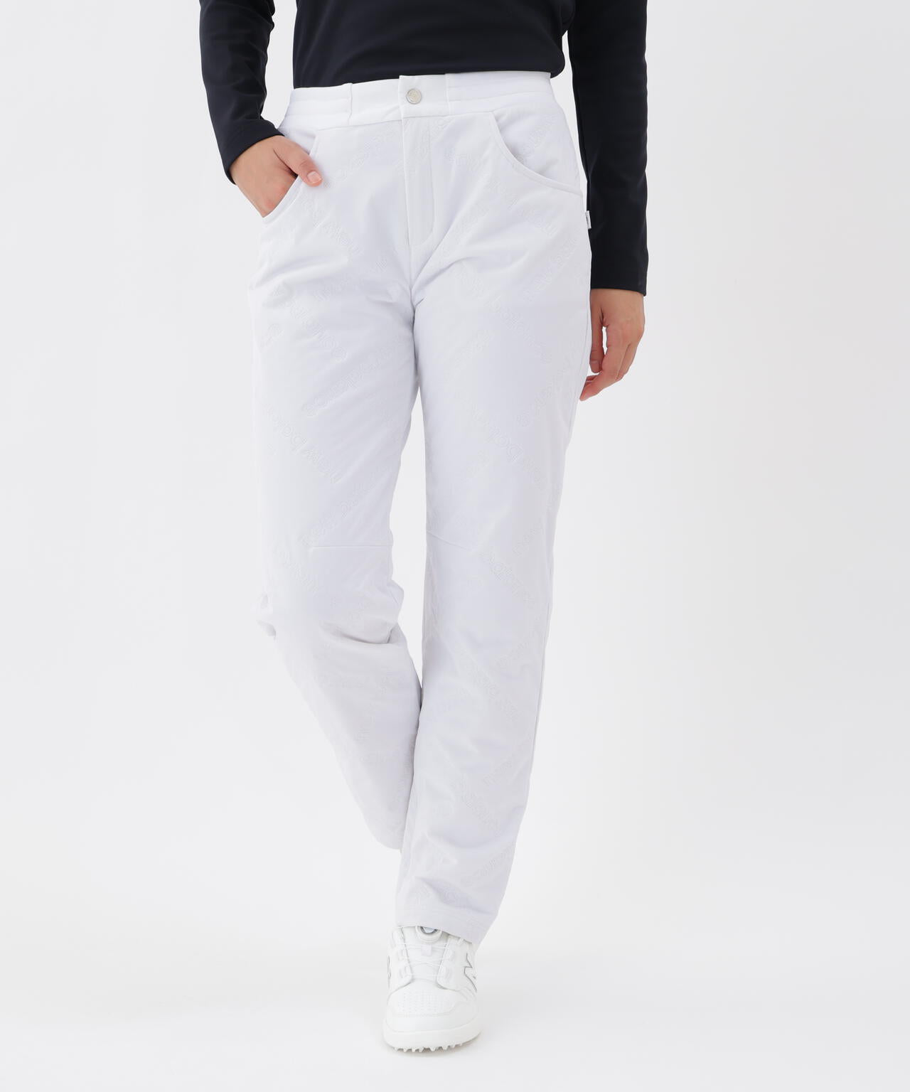 撥水 防風 保温 キルト テーパード ロングパンツ (WOMENS) | new