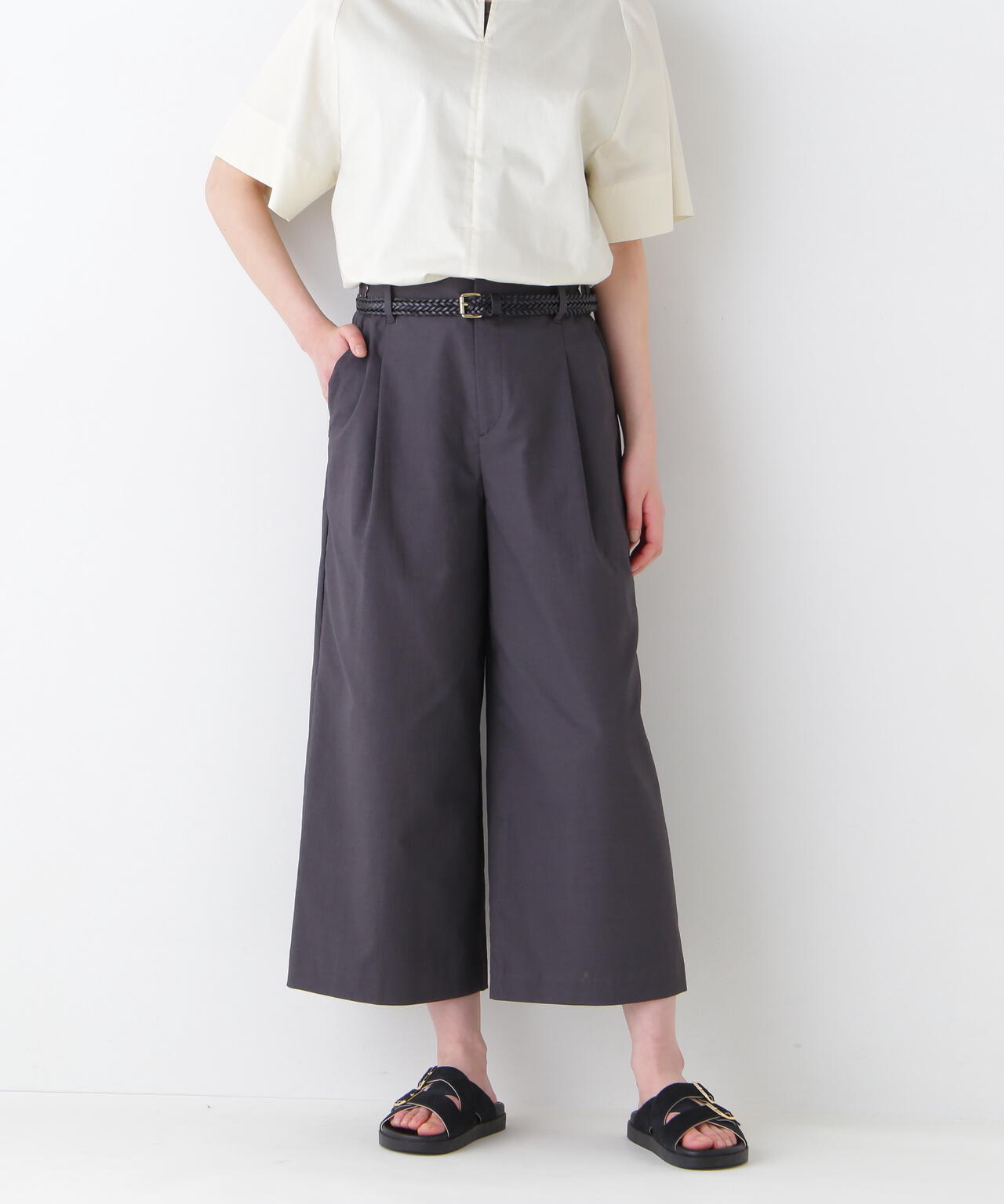 UVカット・接触冷感】クールマックス混ガウチョパンツ | human woman