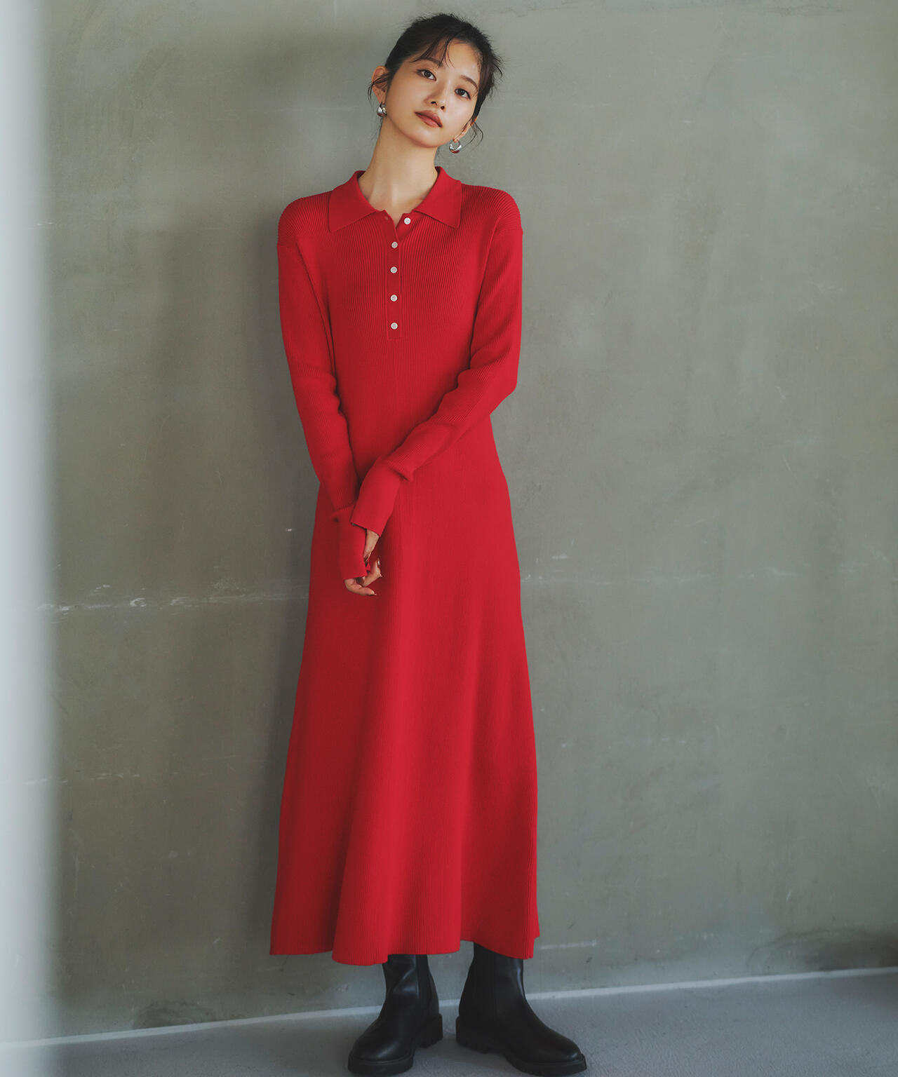 小室安未さん着用】襟付きニットワンピース | N. Natural Beauty Basic