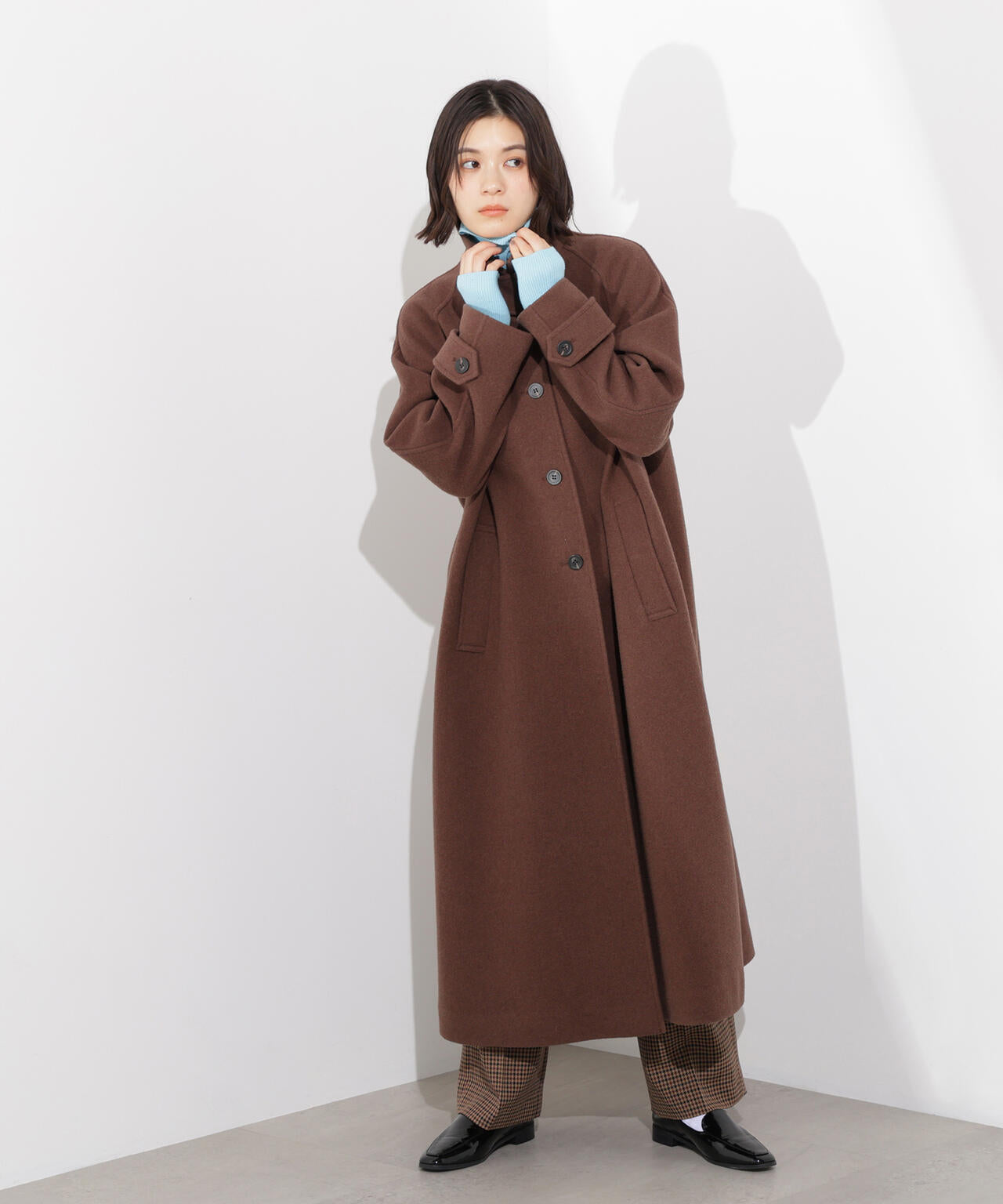 Acne Studios】 ブラウン ロングコート 44 ACNE STUDIOS（アクネ