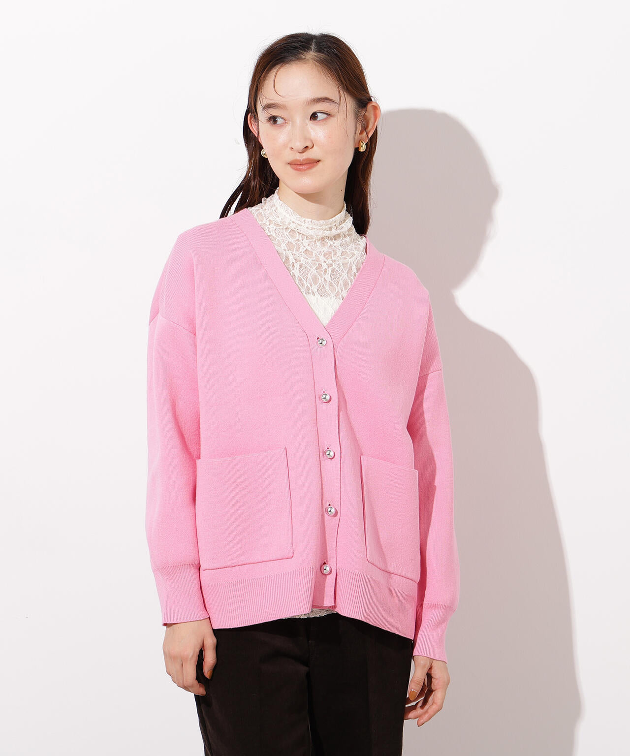 台湾 STAYREAL カーディガン ピンク 台湾 STAYREAL カーディガン ピンク