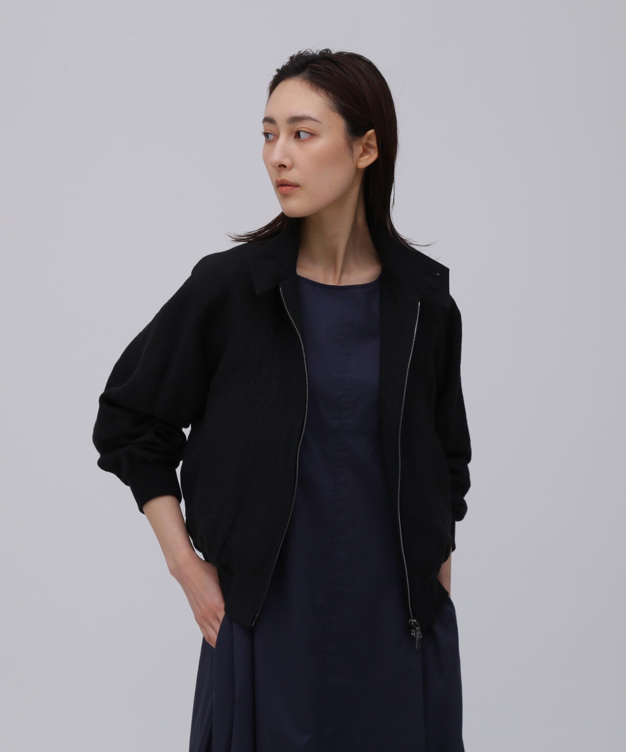 別注] blurhms / RAMIE LINEN HARRINGTON JACKET | THE LIBRARY（ザ