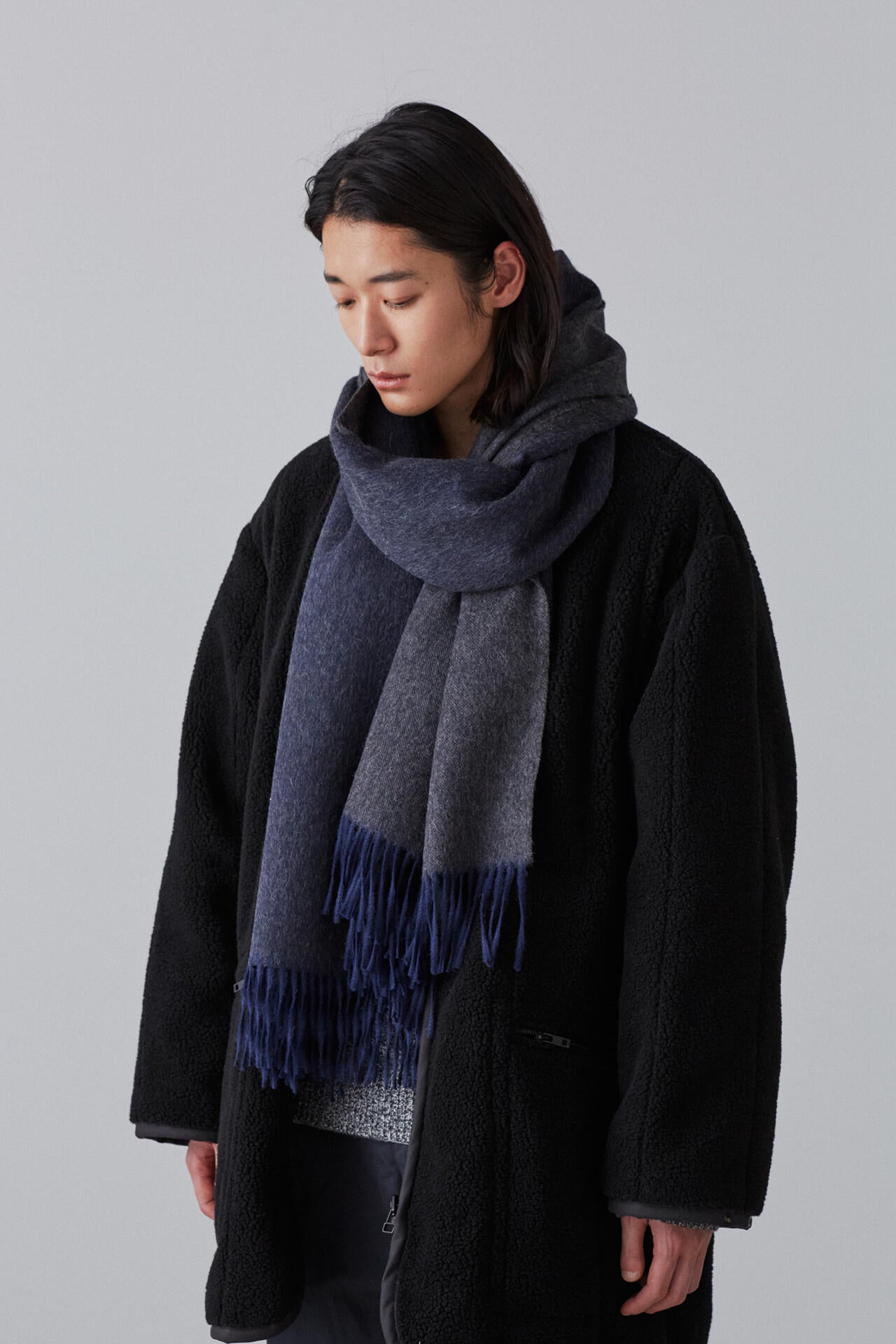 YLEVE / THE INOUE BROTHERS DOUBLE FACE BRUSHED STOLE | YLÈVE