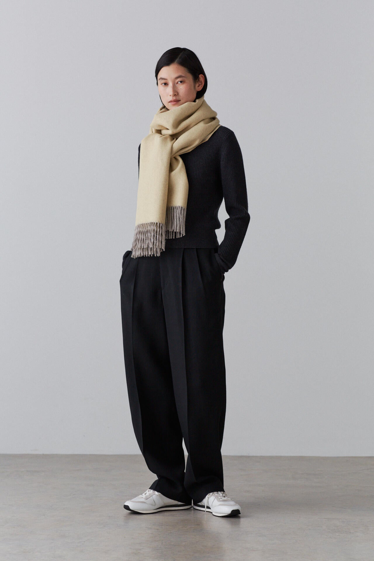 YLEVE / THE INOUE BROTHERS DOUBLE FACE BRUSHED STOLE | YLÈVE
