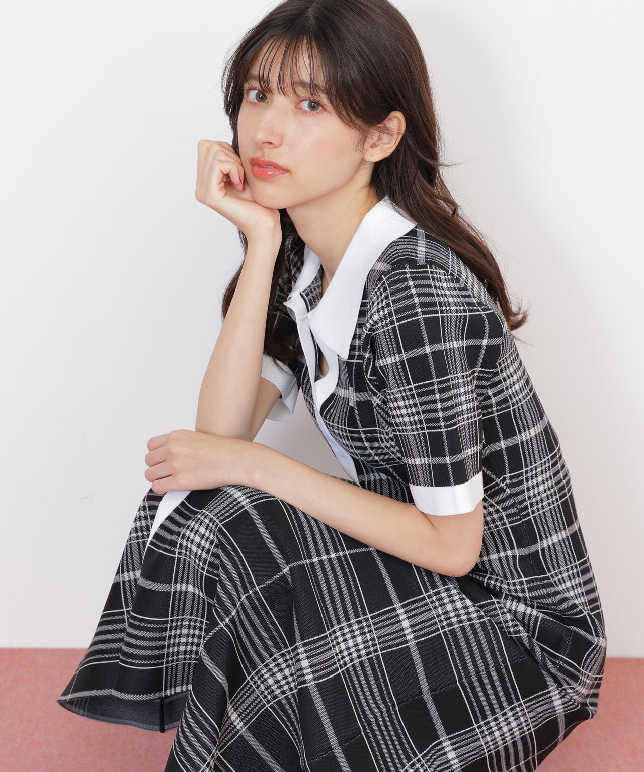 ビッグチェックニットワンピース | JILL by JILL STUART（ジル バイ