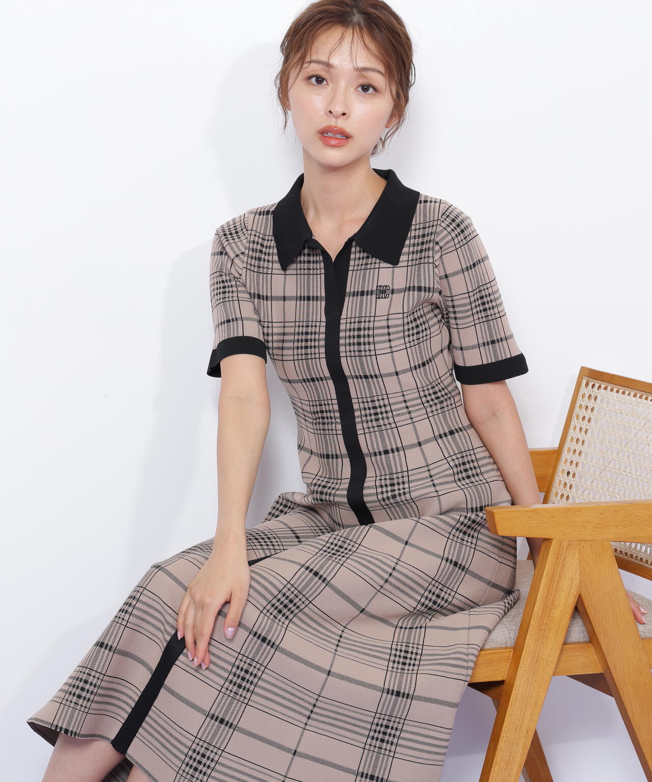 ビッグチェックニットワンピース | JILL by JILL STUART（ジル バイ