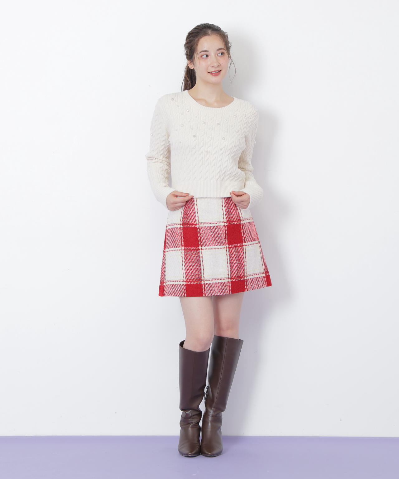 ロービングチェックミニスカート | JILL by JILL STUART（ジル バイ