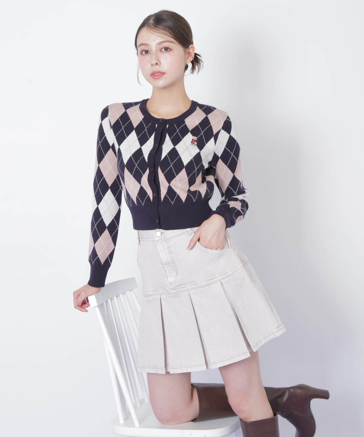 ボックスプリーツデニムミニスカート | JILL by JILL STUART（ジル