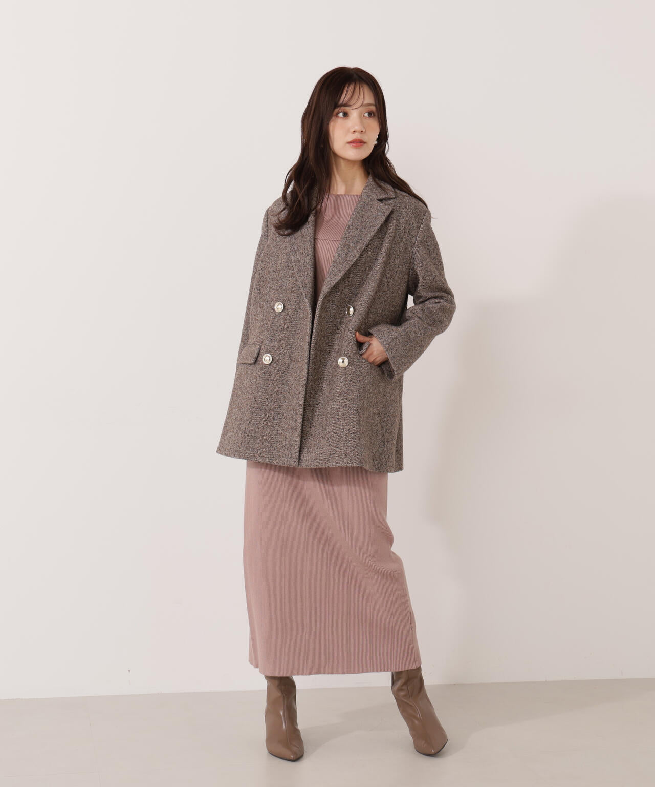青島心さん着用】ツイードジャケット | PROPORTION BODY DRESSING