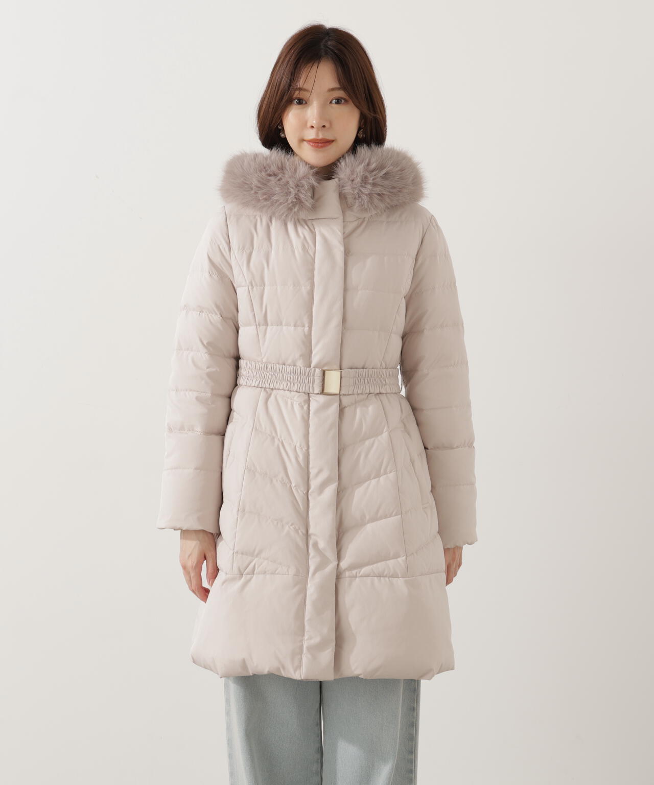 ベルト付ダウン | PROPORTION BODY DRESSING（プロポーションボディ