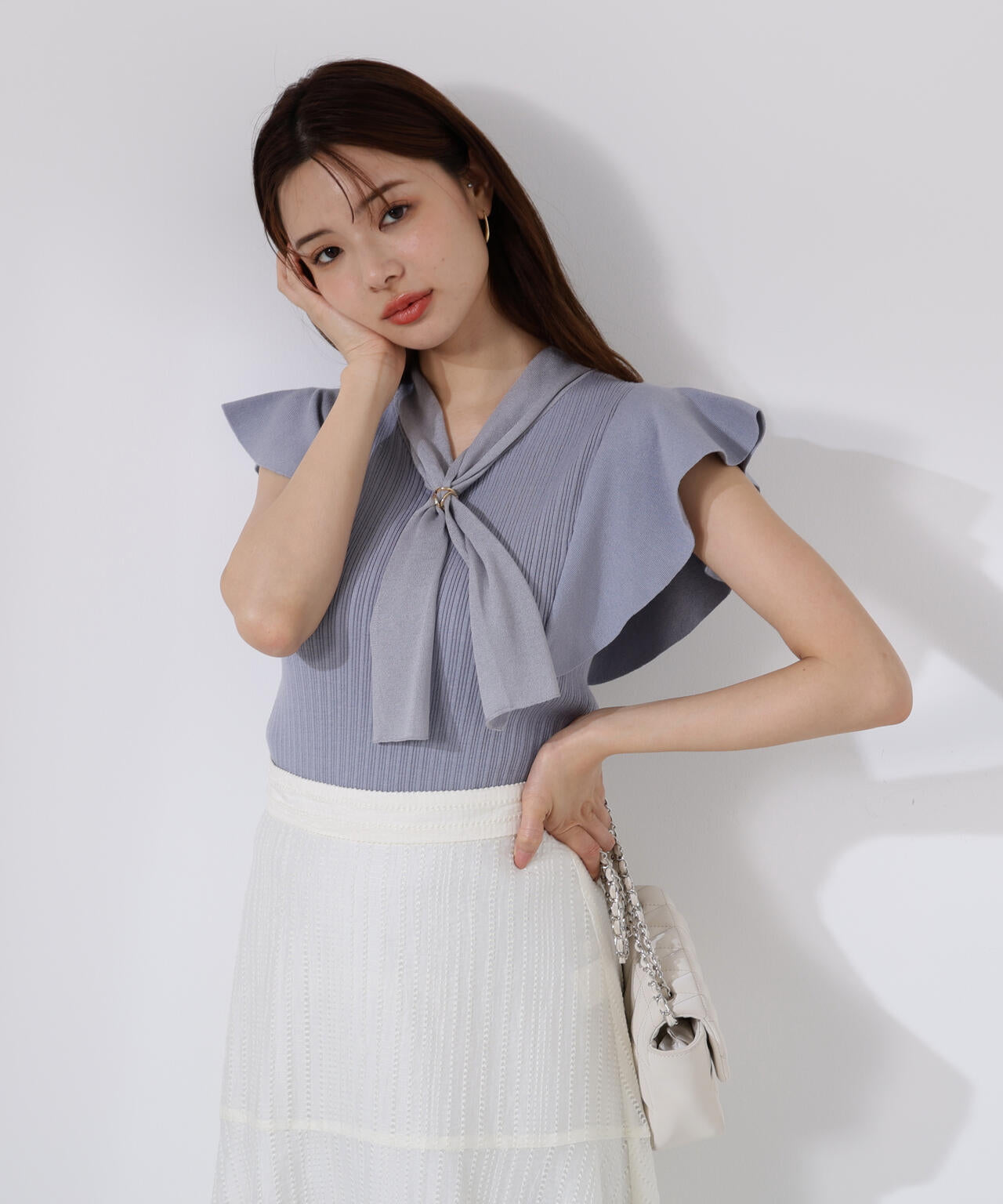 2wayタイ付きニット | PROPORTION BODY DRESSING（プロポーション