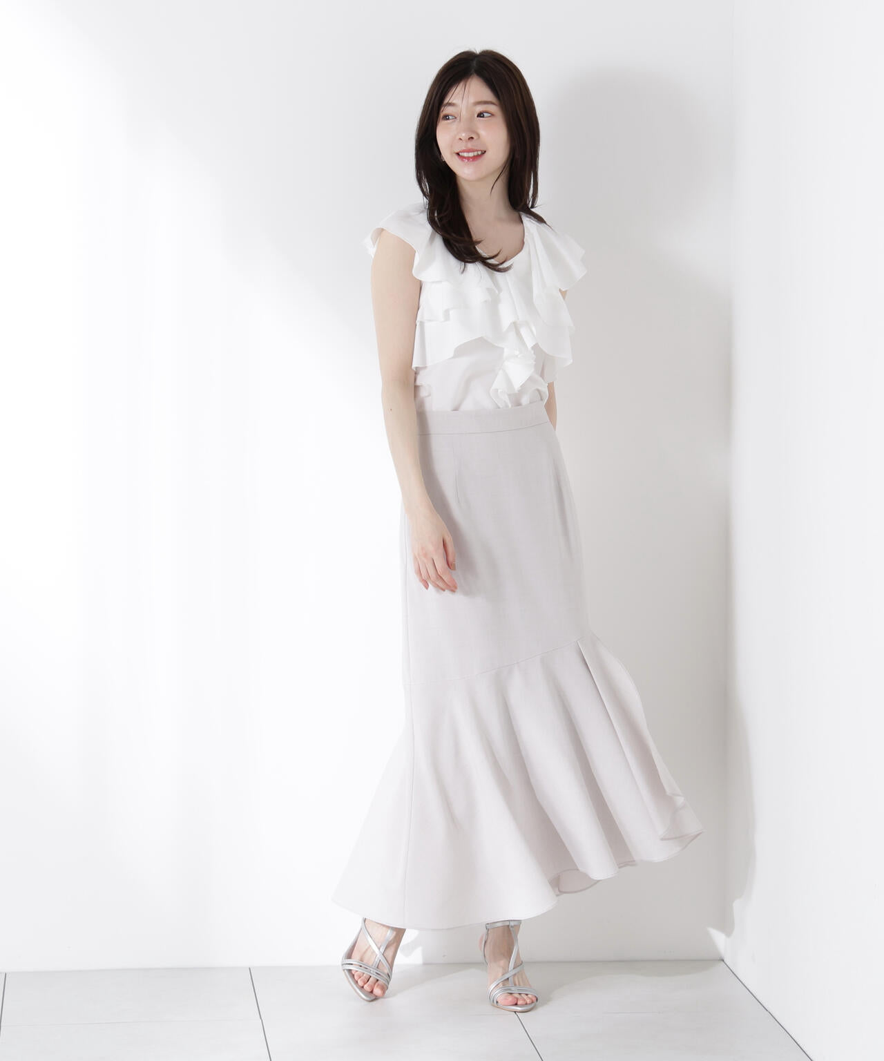 アシメフリルマーメイドスカート | PROPORTION BODY DRESSING