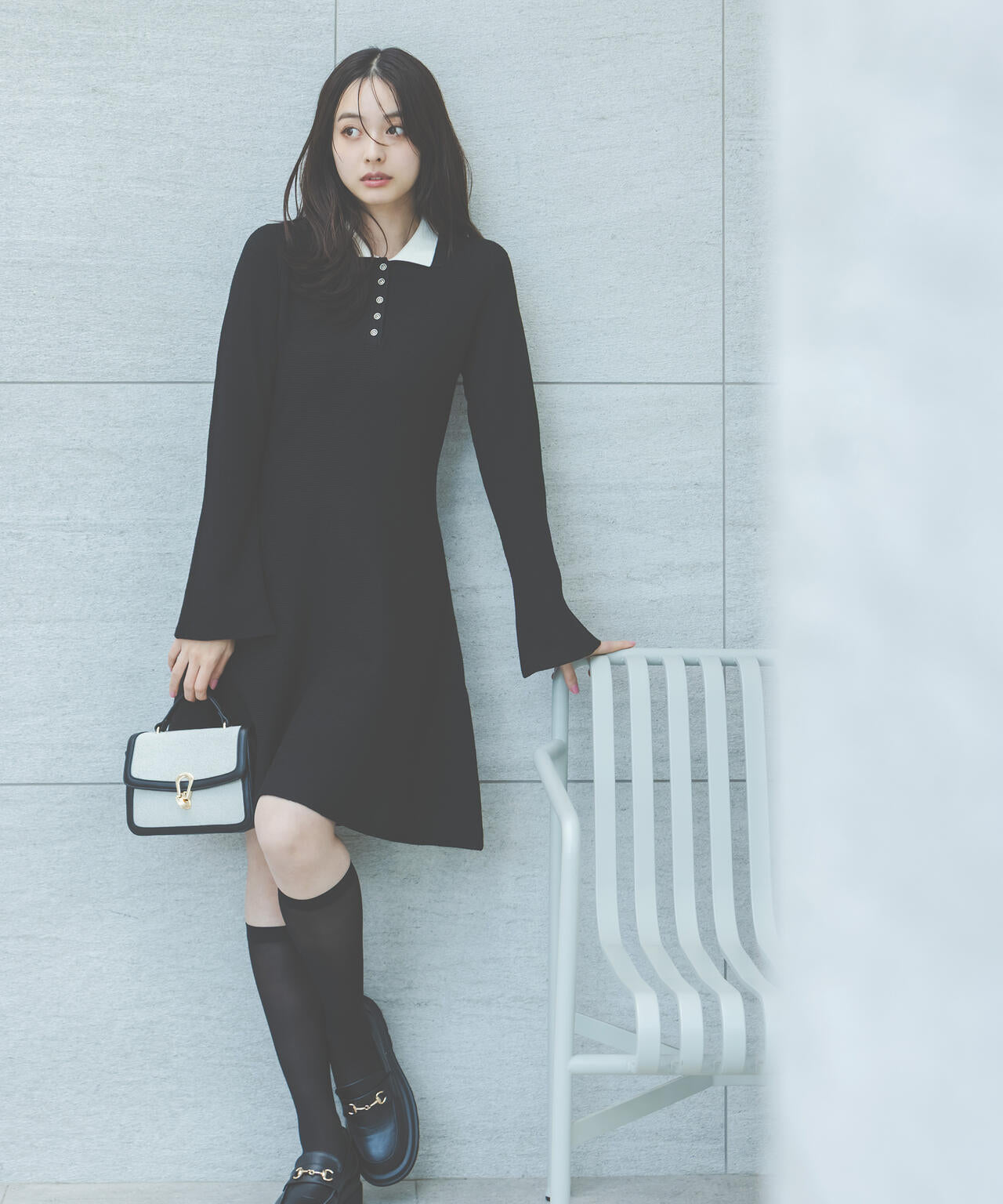 EDIT COLOGNE》ポロミニニットワンピース | PROPORTION BODY DRESSING