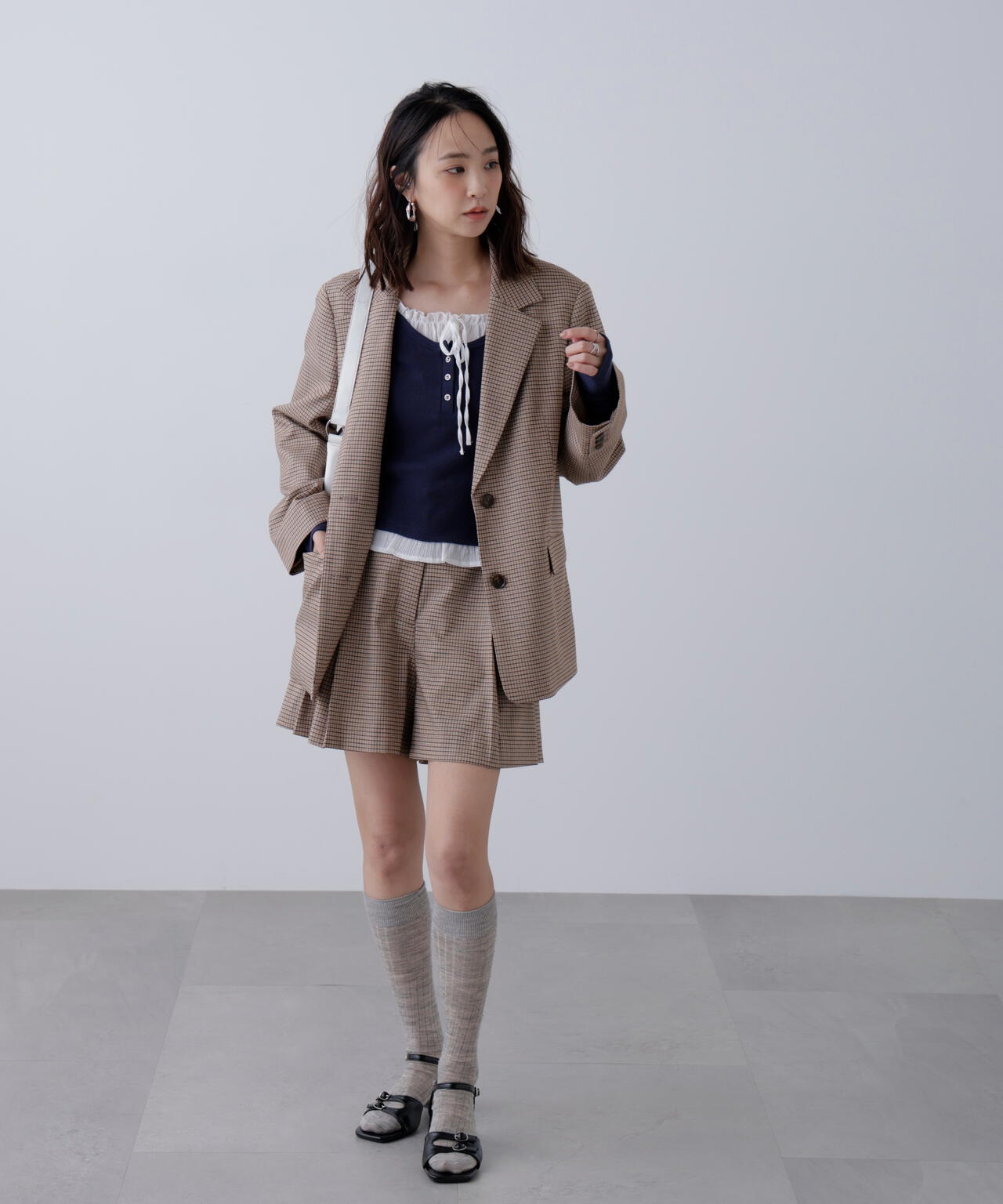 セットアップ対応〉ツータックキュロットパンツ | FREE'S MART