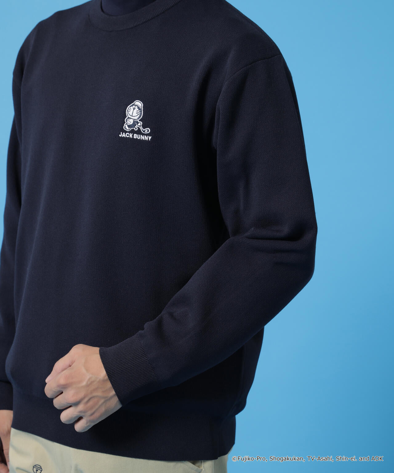 ドラえもん】ダブルジャガードクルーネックニットプルオーバー | Jack