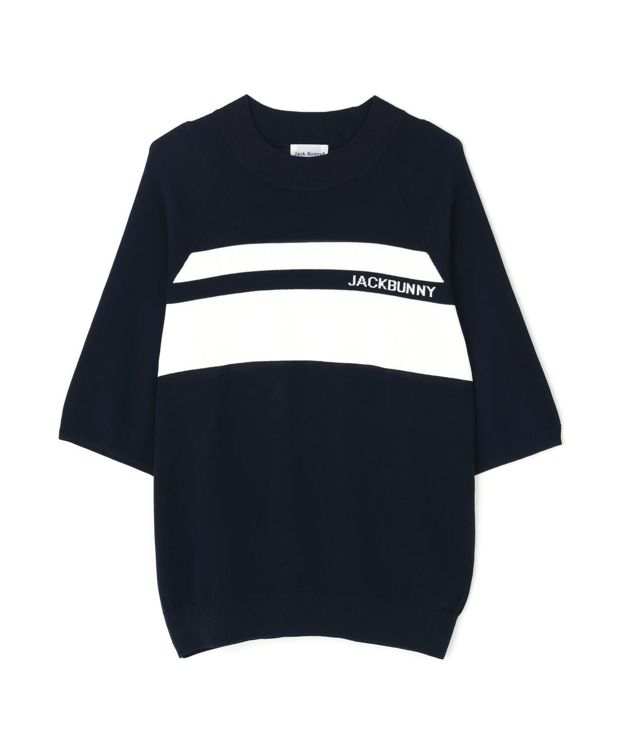 半袖モックネックニットプルオーバー | Jack Bunny!!（ジャックバニー