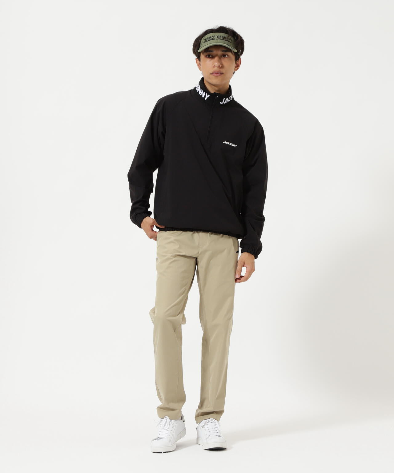 裏メッシュハーフジップアップブルゾン | Jack Bunny!!（ジャック