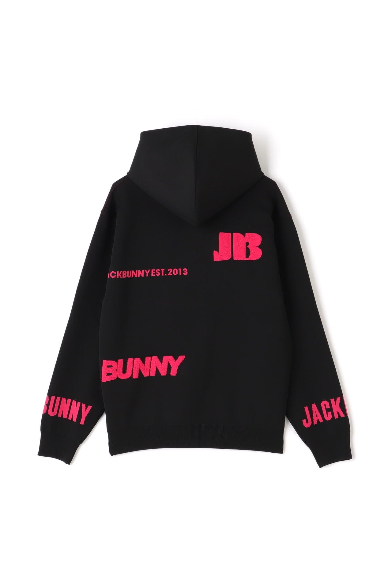 JBPINK】ロゴジャガードニットフーディ | Jack Bunny!!（ジャック