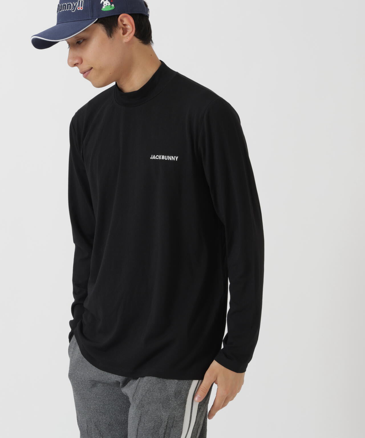 シルク混ハイゲージハイネックニットプルオーバー | Jack Bunny