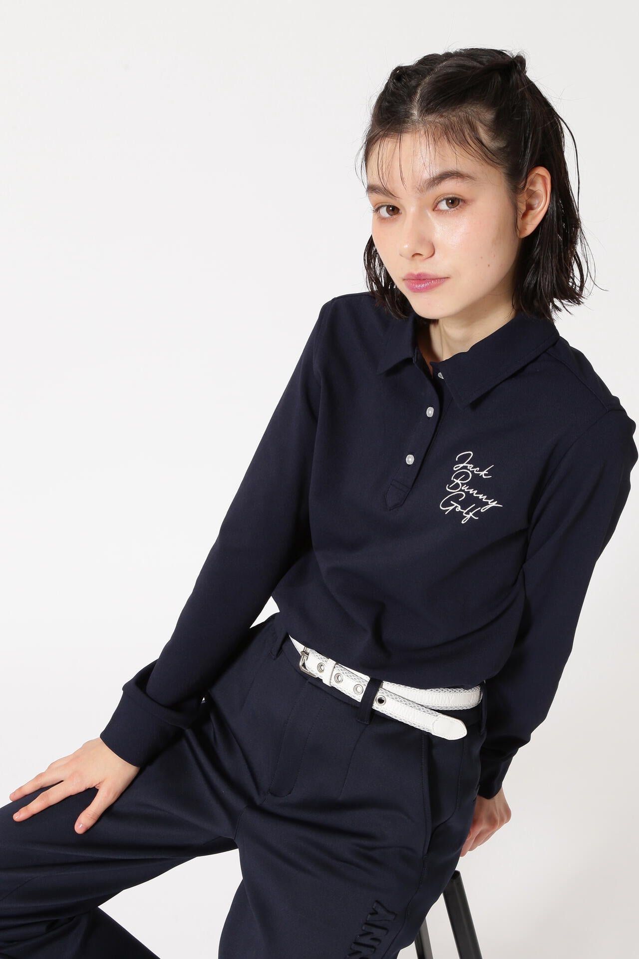 ストレッチカノコ長袖ポロシャツ | Jack Bunny!!（ジャックバニー