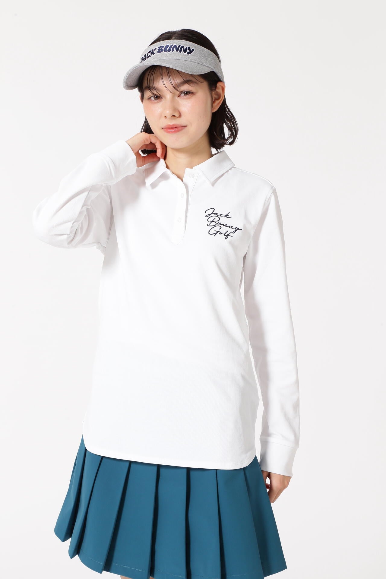 ストレッチカノコ長袖ポロシャツ | Jack Bunny!!（ジャックバニー