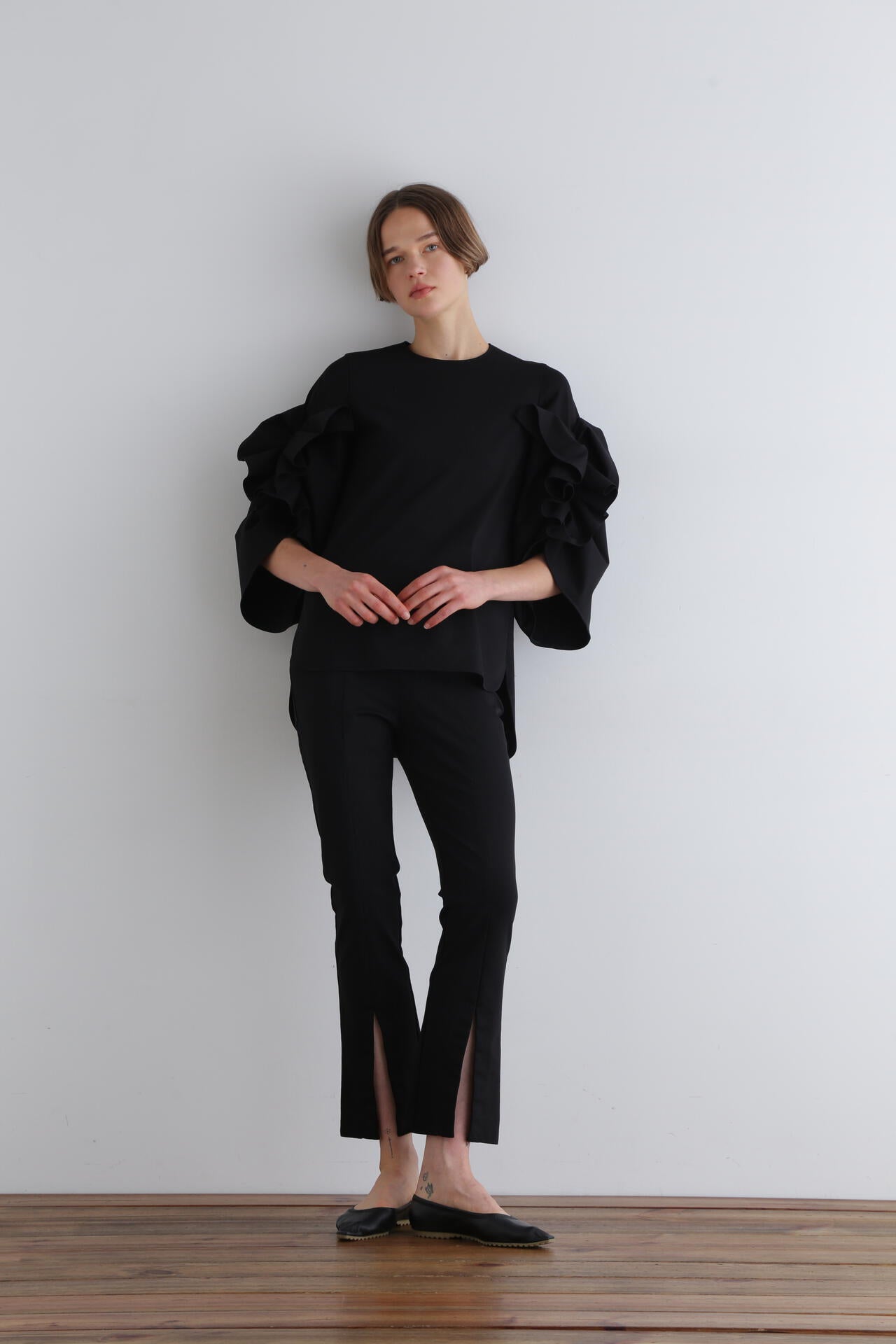 新品タグ付 LE PHIL ハイストレッチダンボールビスチェ ブラック LE