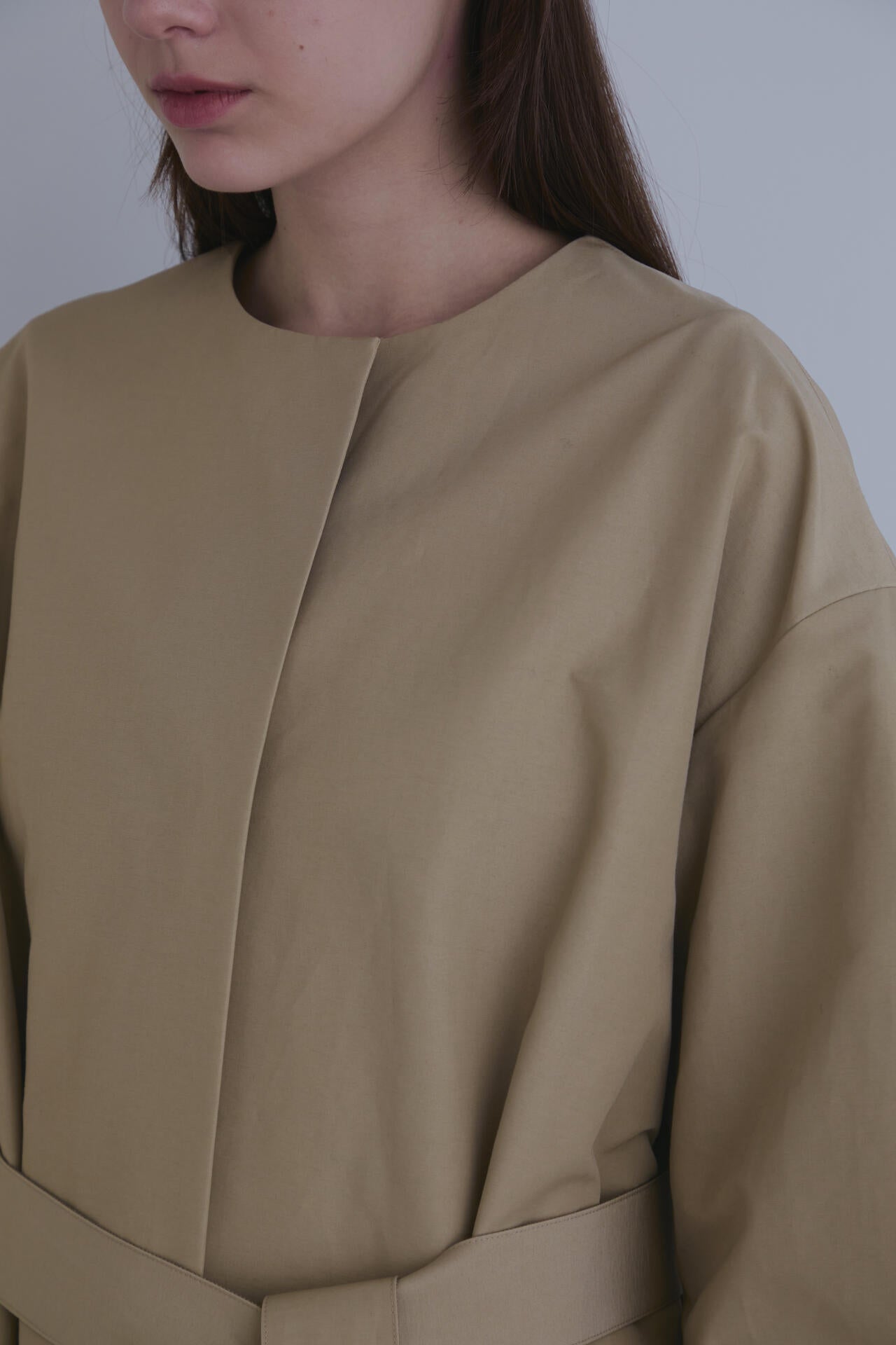 ナイロンコットンクロスノーカラーコート | LE PHIL（ル フィル