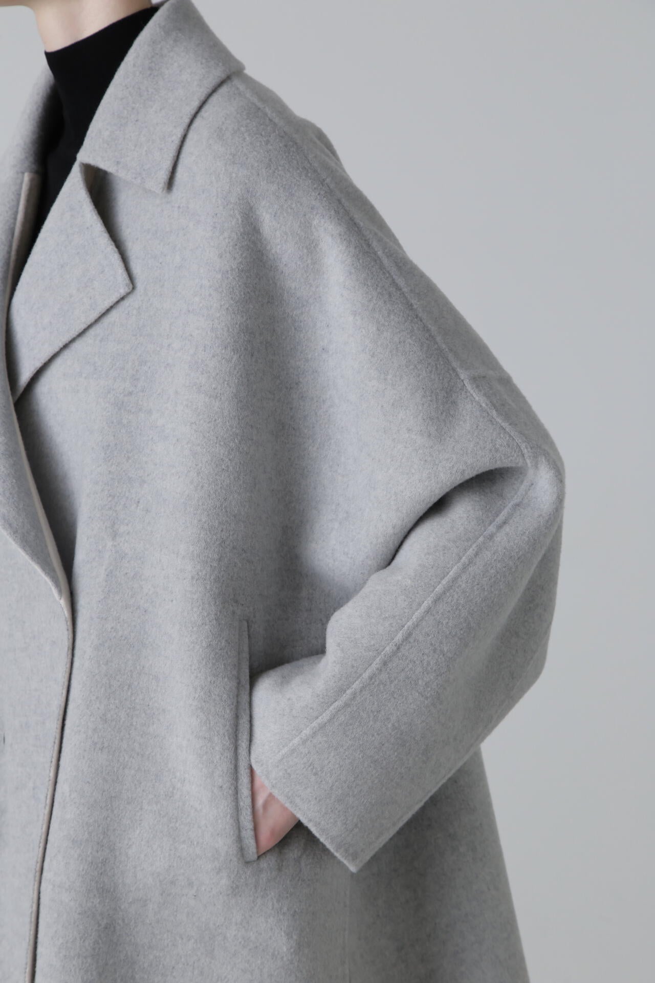 カシミヤ混2TONEリバーコート | ADORE（アドーア） ｜【公式