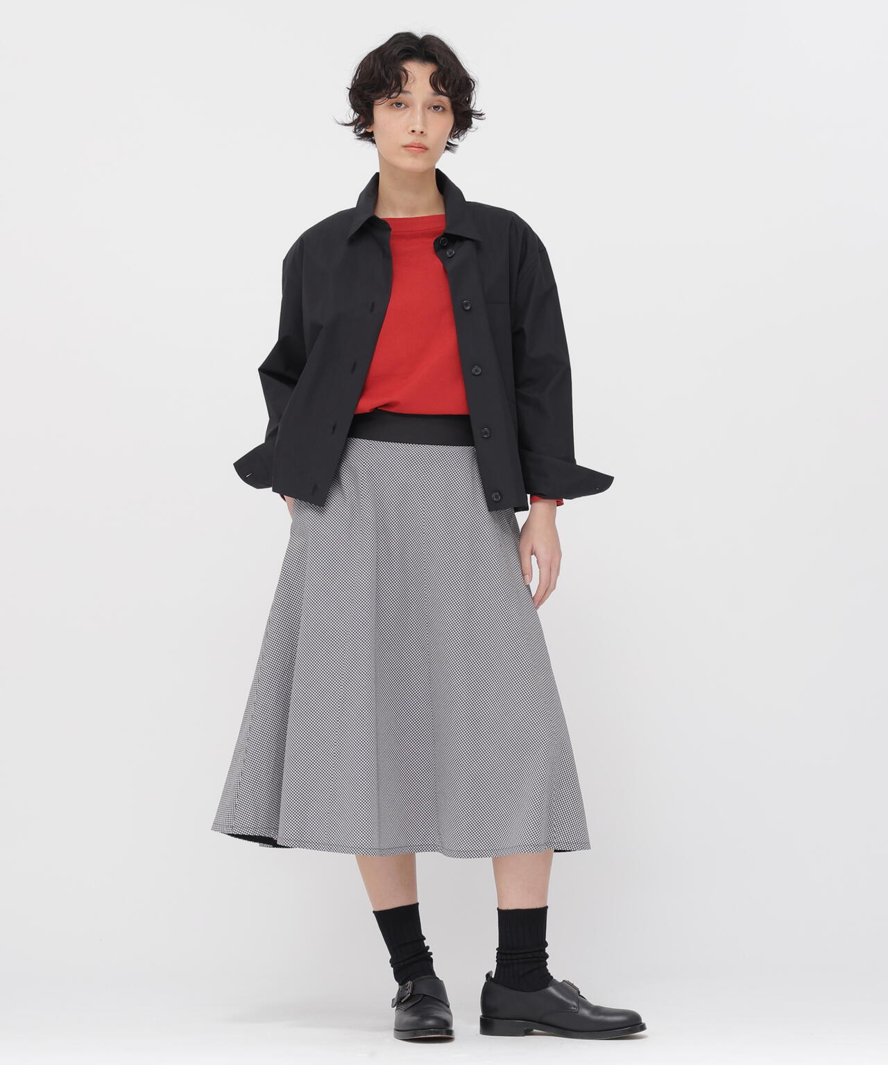 COTTON CHECK SKIRT | MARGARET HOWELL（マーガレット・ハウエル