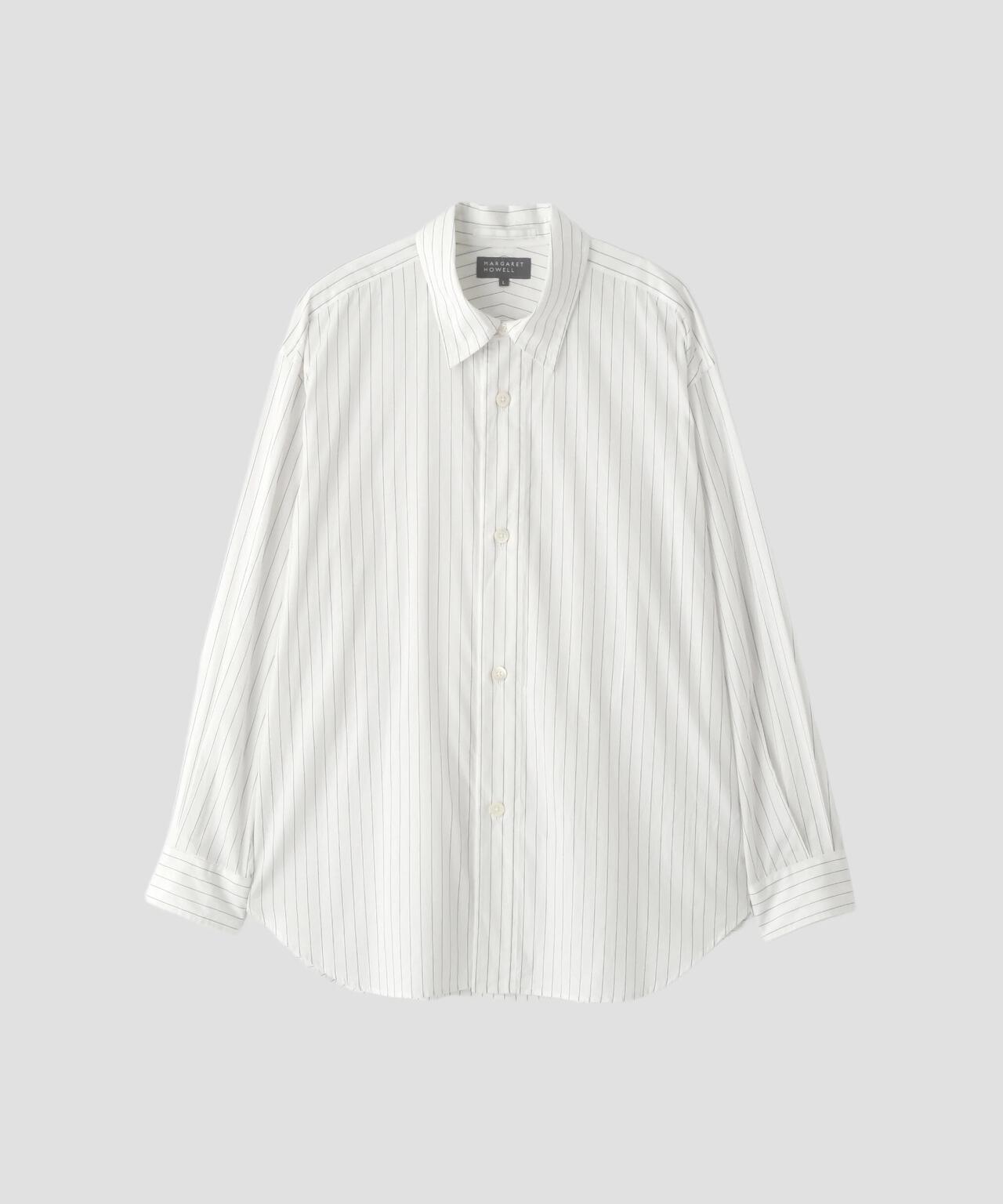 FINE COTTON STRIPE SHIRT | MARGARET HOWELL（マーガレット・ハウエル