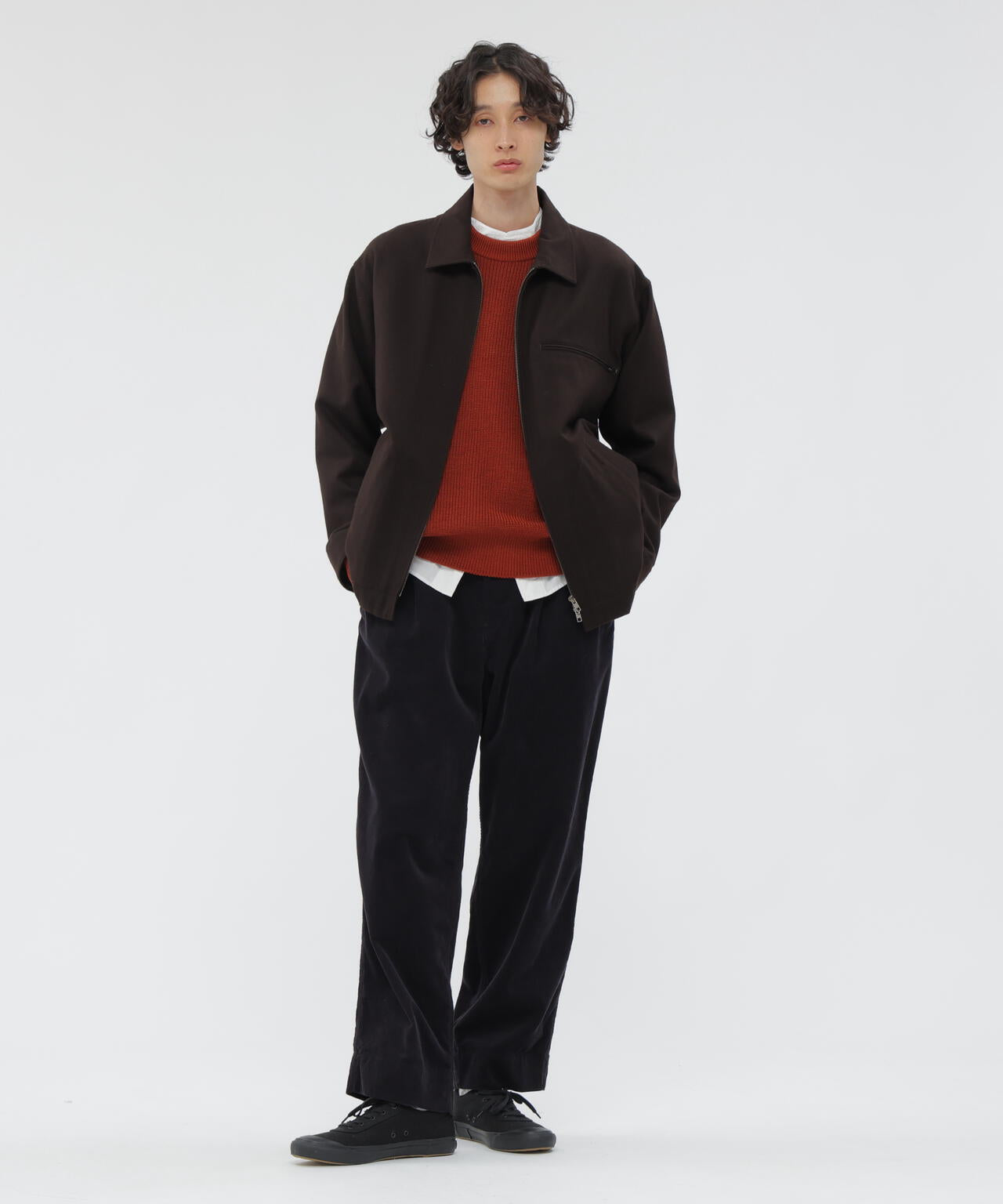 DRY COTTON NEEDLECORD TROUSERS | MARGARET HOWELL（マーガレット