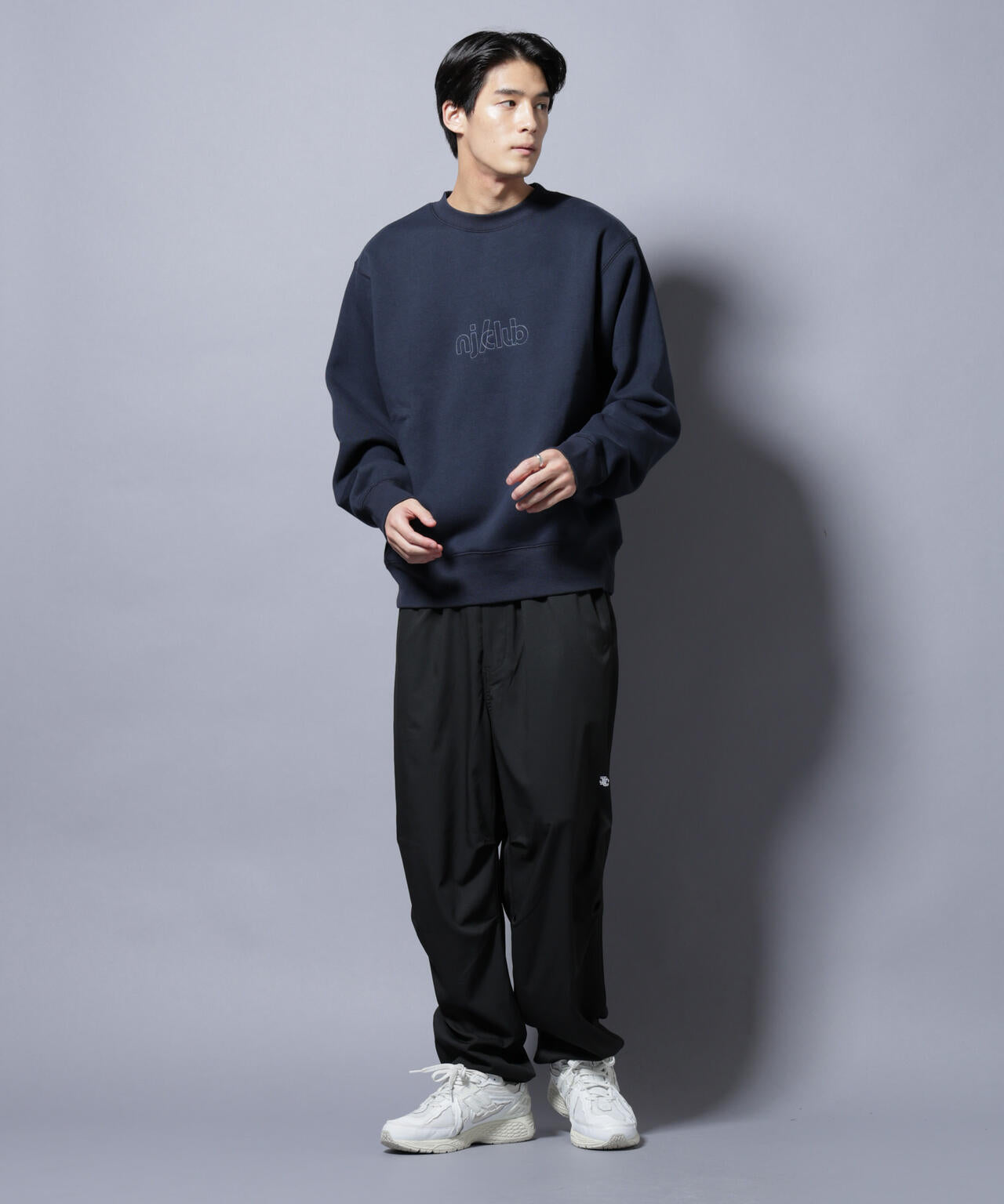 NJ/CLUB」裏起毛 ジャージークルーネックスウェット | NANO universe