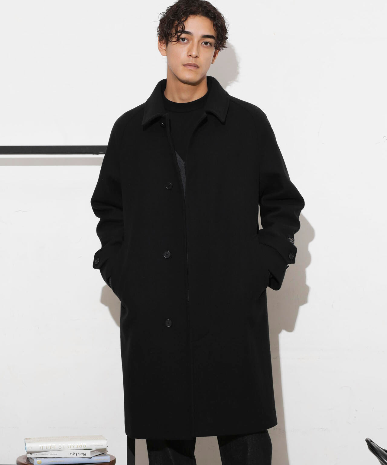 SUPER140'S」ダブルメルトンバルカラーコート | NANO universe（ナノ