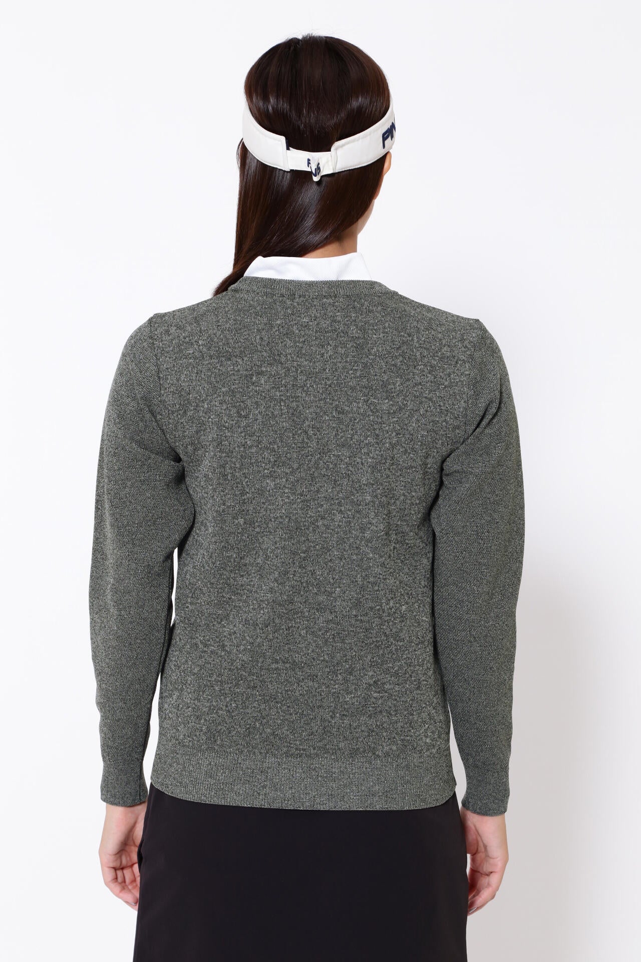 PING APPAREL】PINGロゴパイルジャガードクルーネックニットプル