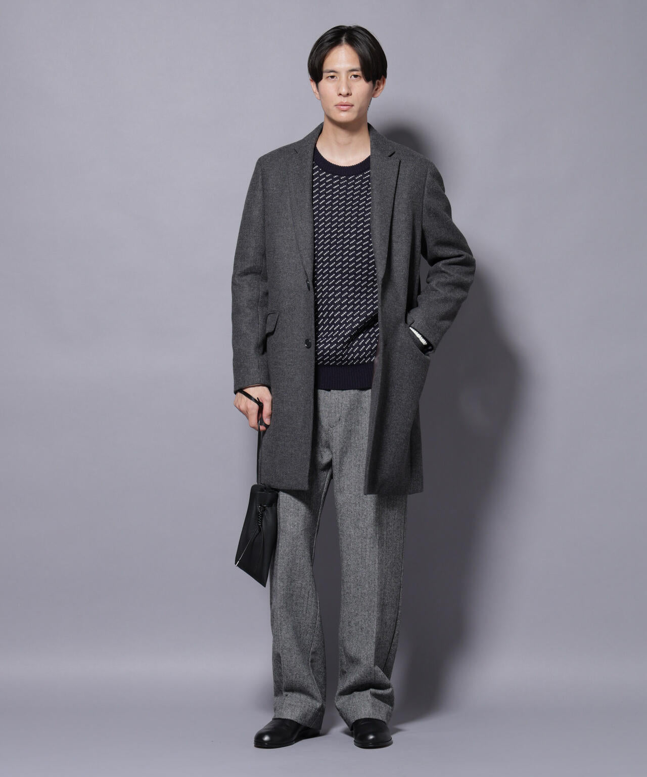 ウール/Nメルトンチェスターコート | NANO universe（ナノ・ユニバース