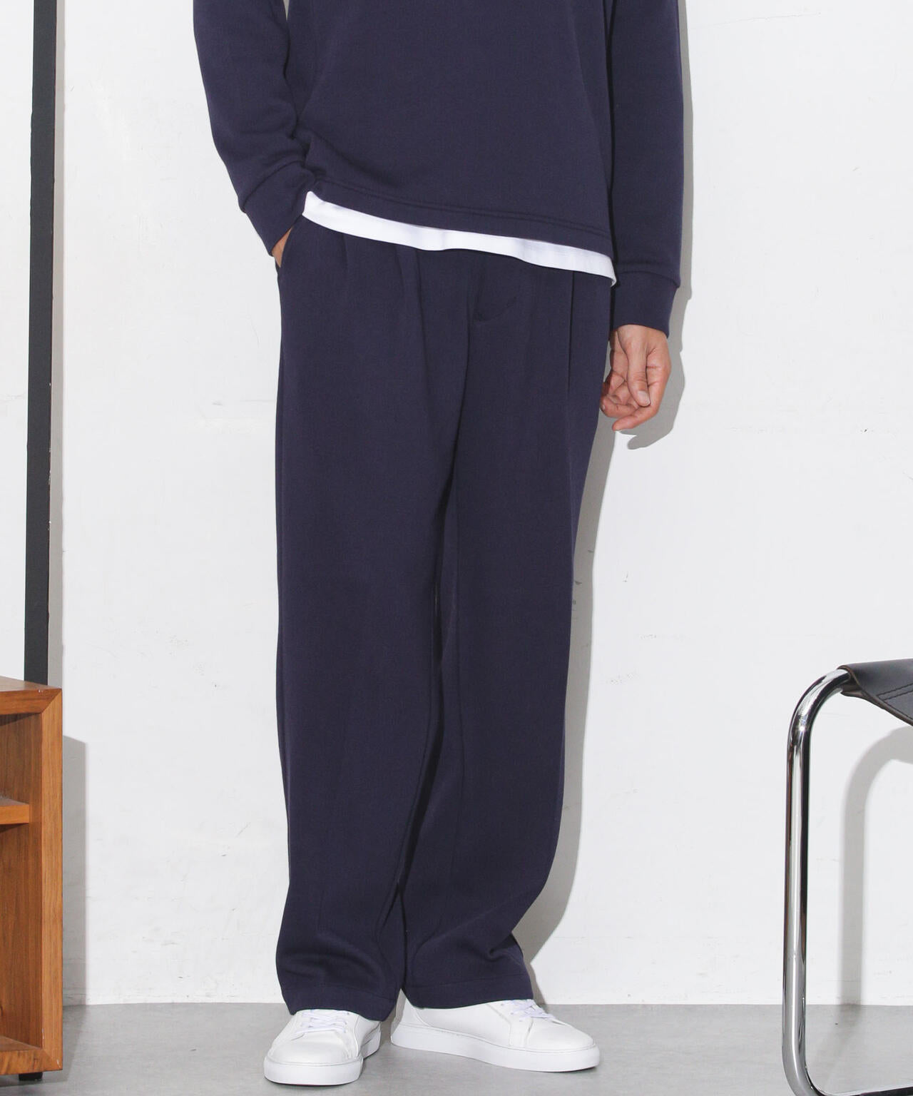 変形ミラノリブワイドテーパードパンツ | NANO universe（ナノ