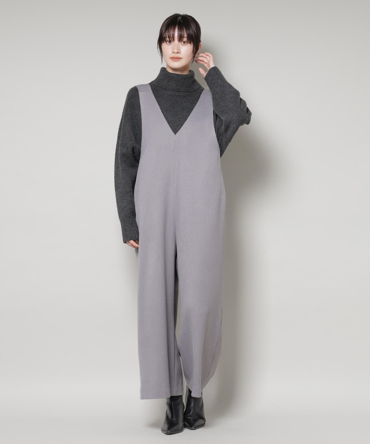 Vネックオールインワン | NANO universe（ナノ・ユニバース） ｜【公式