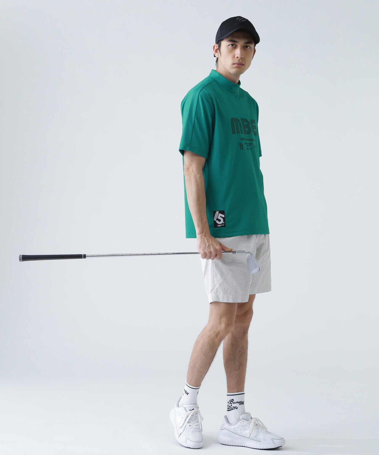 75dフルダルサッカーストライプ半袖ハイネックカットソー | MASTER