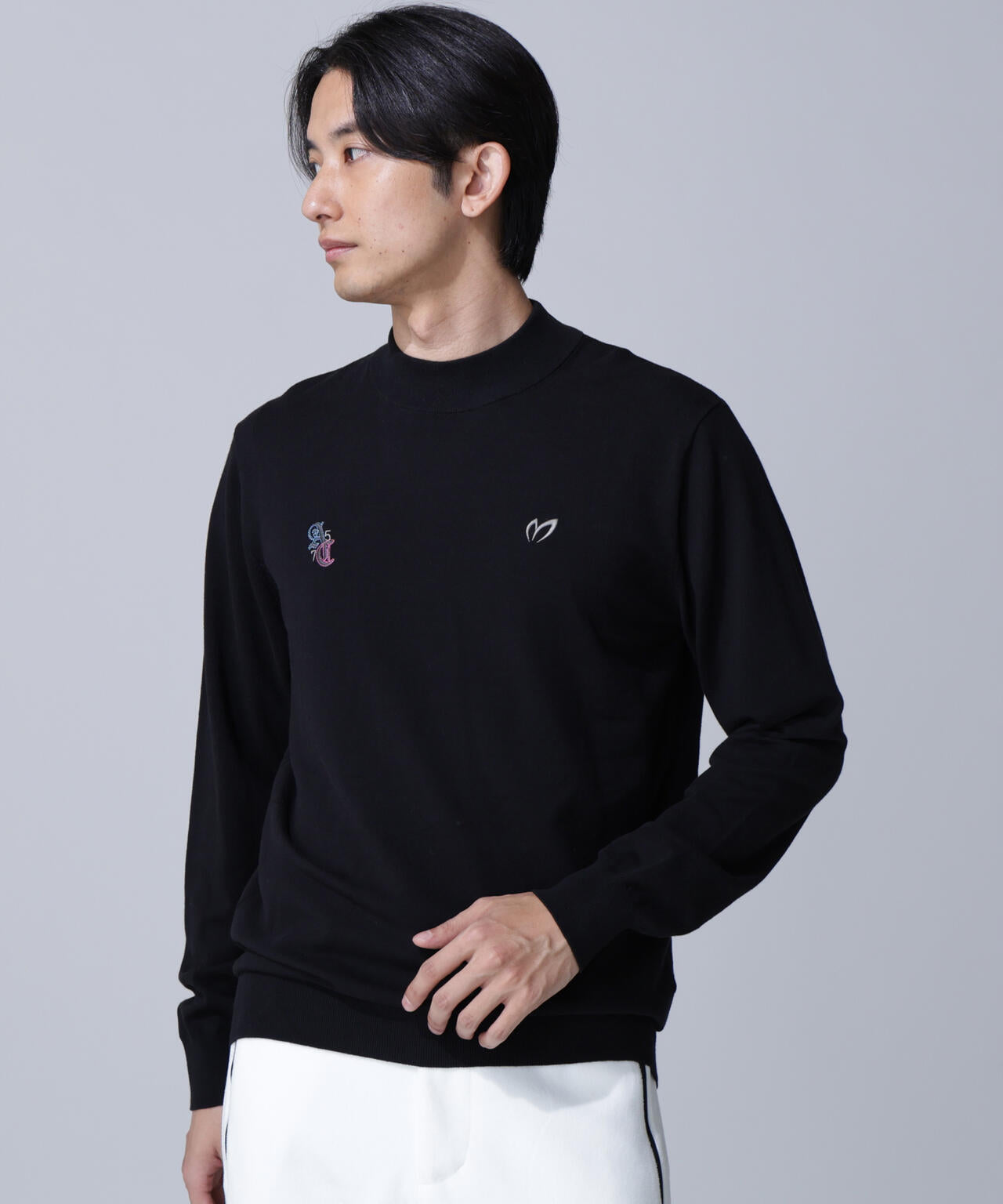 岩井ツインズコラボカラーあり】ハイネックニットプルオーバー