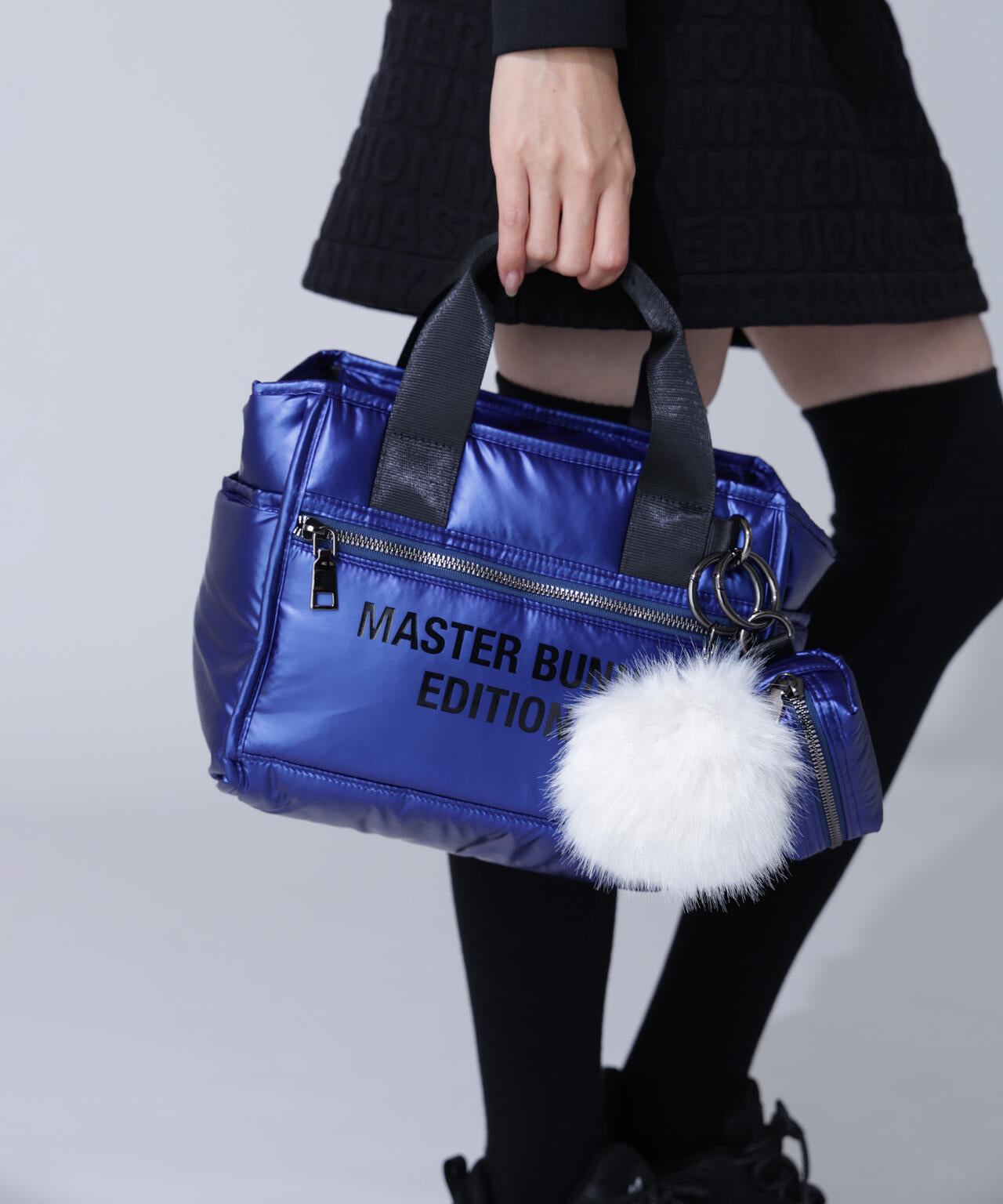 ファーポンチャーム付き合繊カートバッグ (UNISEX) | MASTER BUNNY