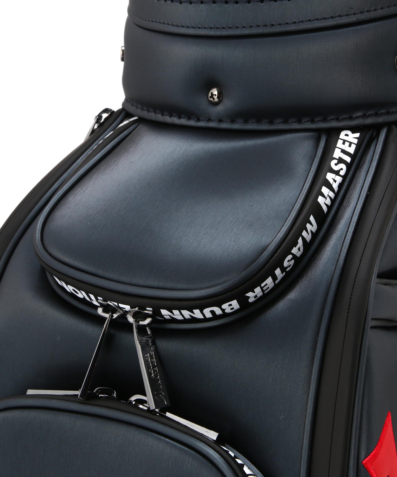 マスターバニーエディション 2022年 フェイクレザー キャディバッグ 黒