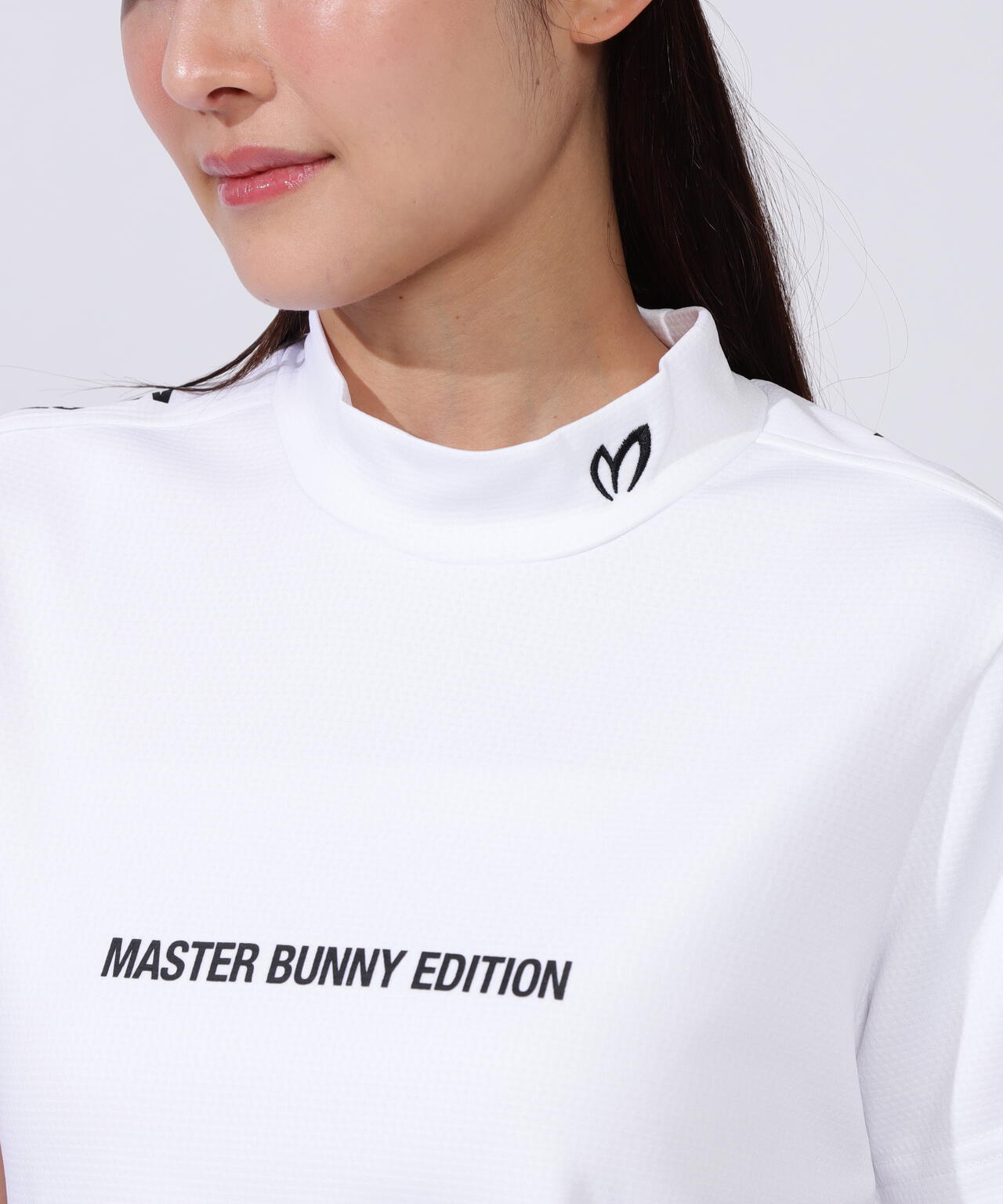 裏ワッフルジャージ半袖モックネックカットソー | MASTER BUNNY