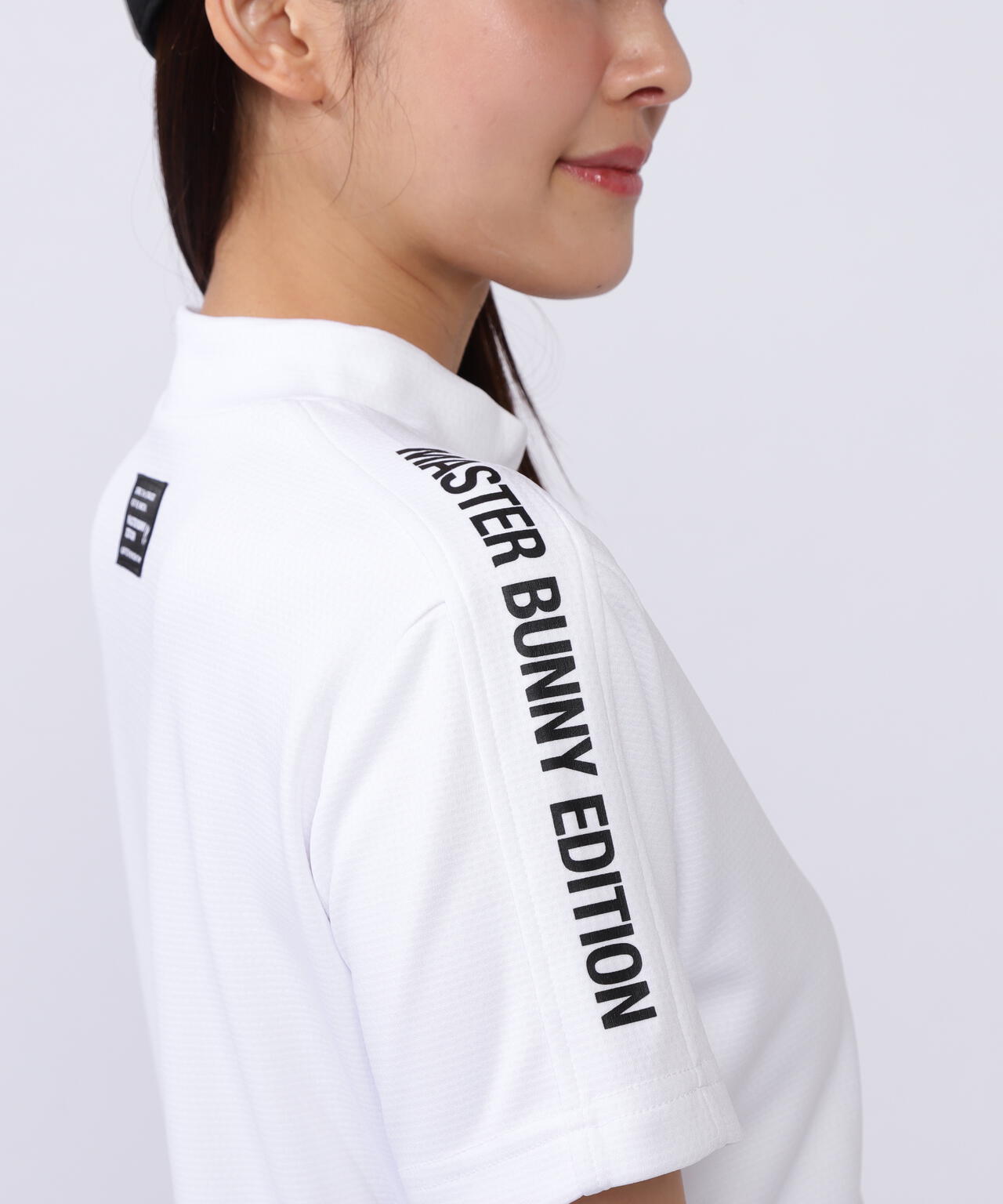 裏ワッフルジャージ半袖モックネックカットソー | MASTER BUNNY