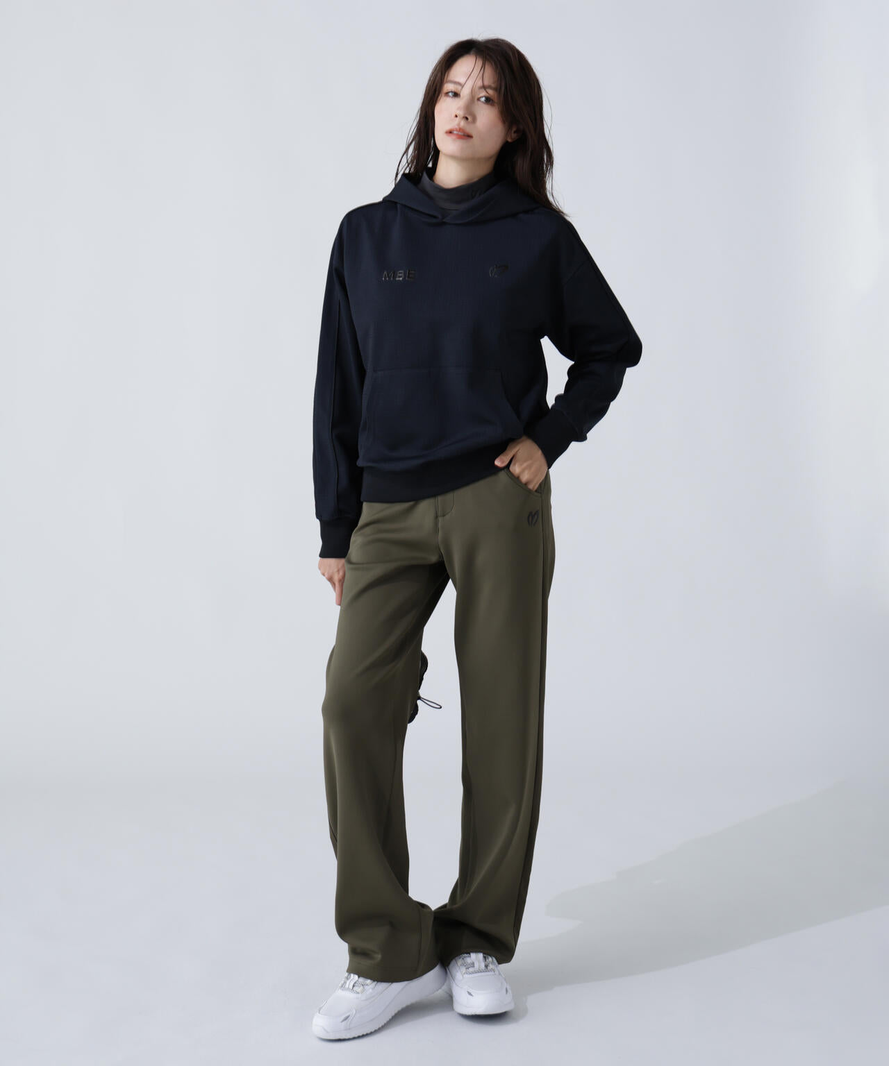 幾何学柄ジャガード フーディプルオーバー | MASTER BUNNY EDITION