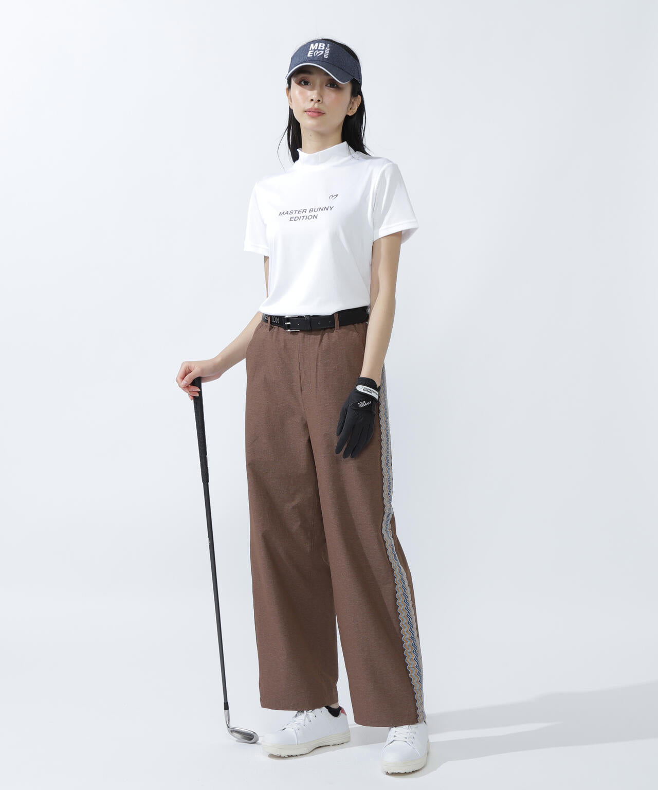 ベアメッシュ半袖モックネックカットソー | MASTER BUNNY EDITION